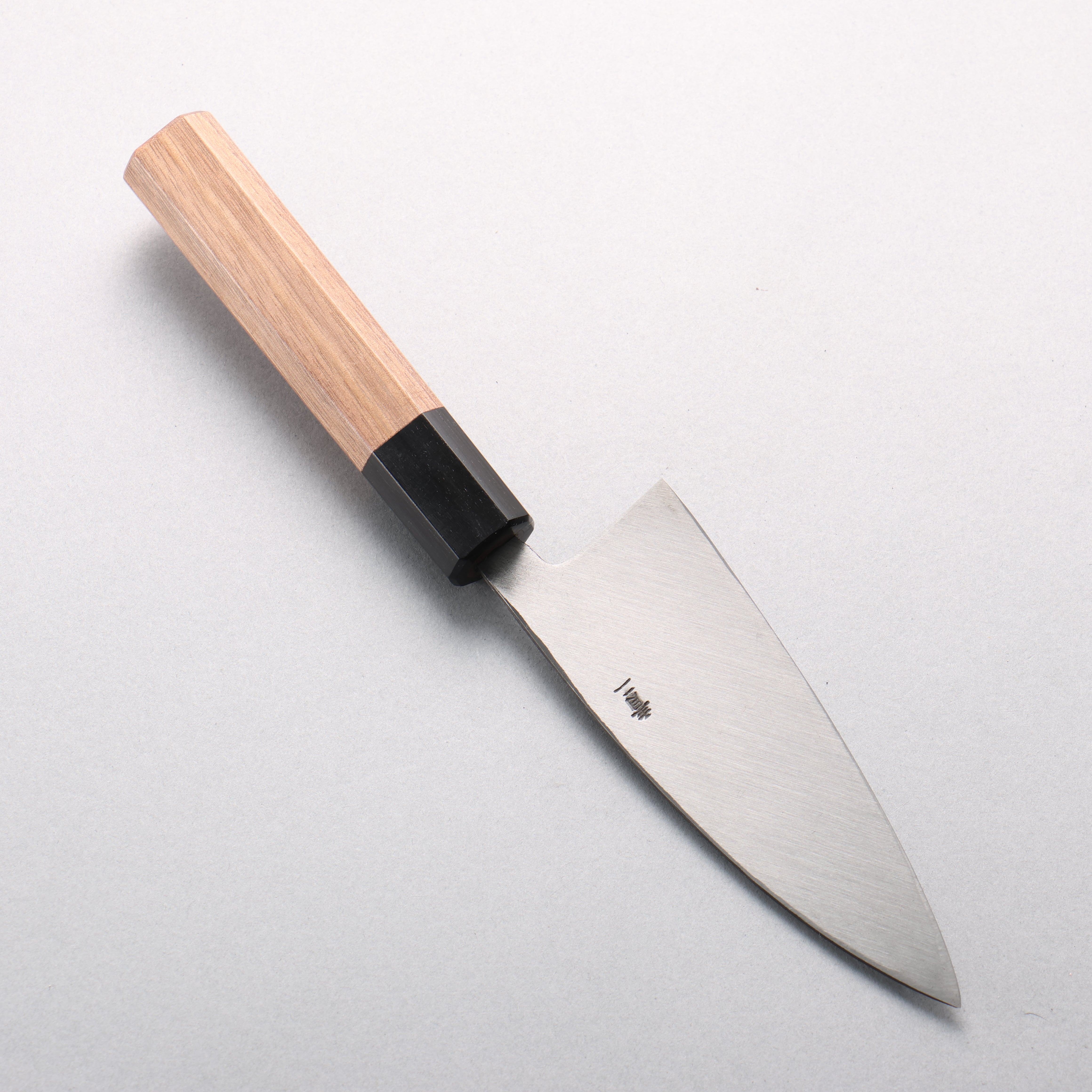 清助 青鋼二號 黑打 竹筴魚刀 120mm 核桃木 握把 - 清助刃物