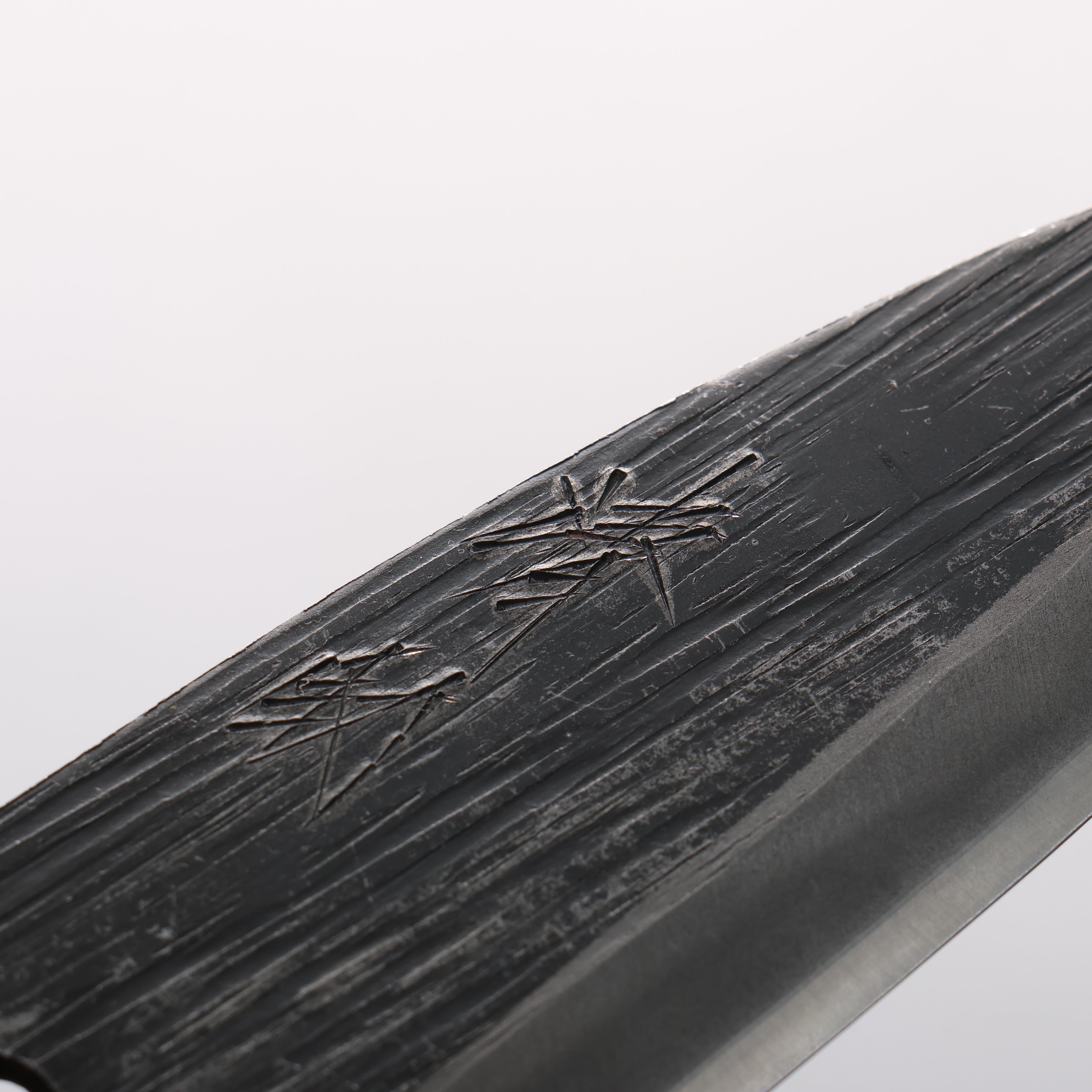 清助 青鋼二號 黑打 竹筴魚刀 120mm 核桃木 握把 - 清助刃物