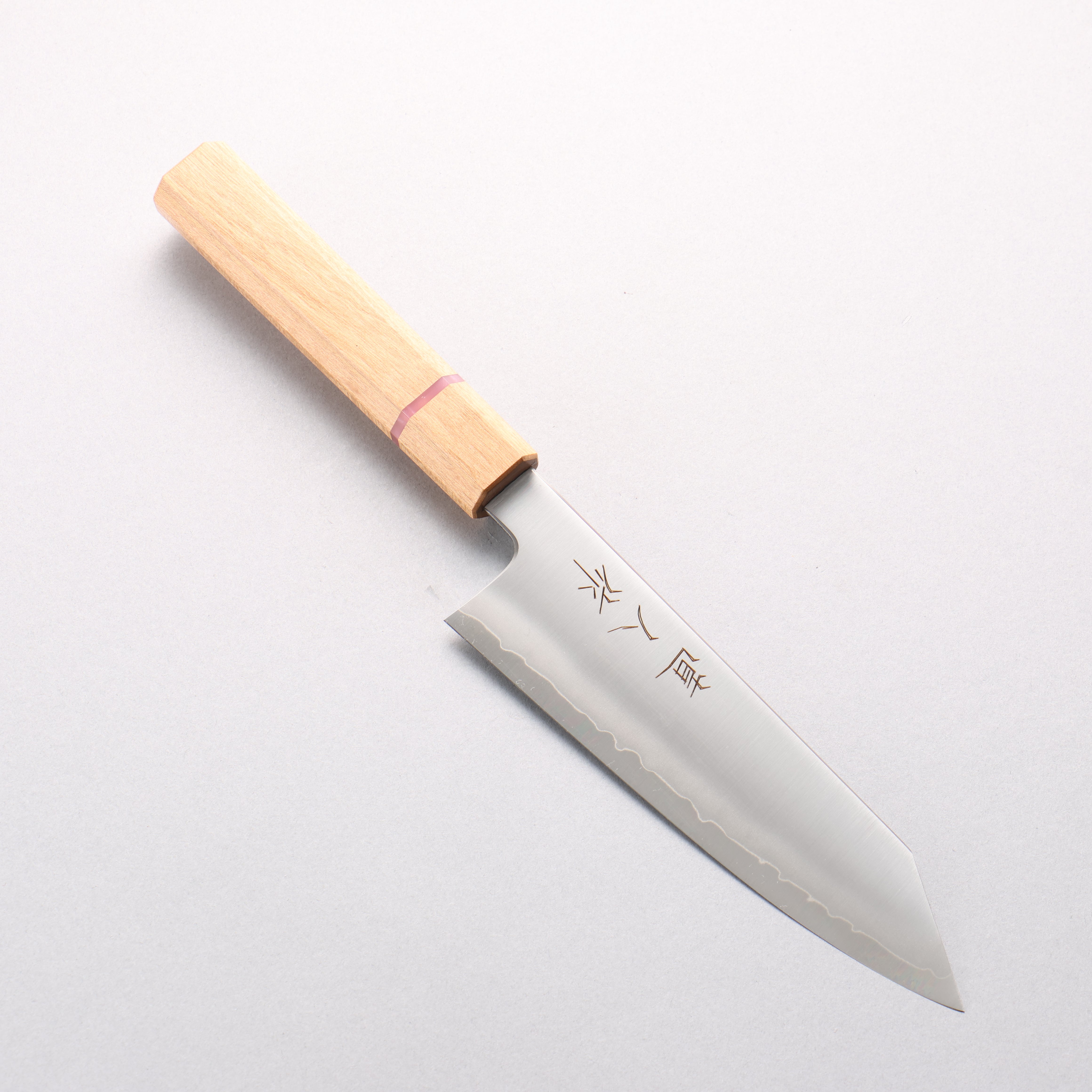 明神直人 特殊鈷合金 文化刀 170mm 櫻木(粉紅色環) 握把 - 清助刃物