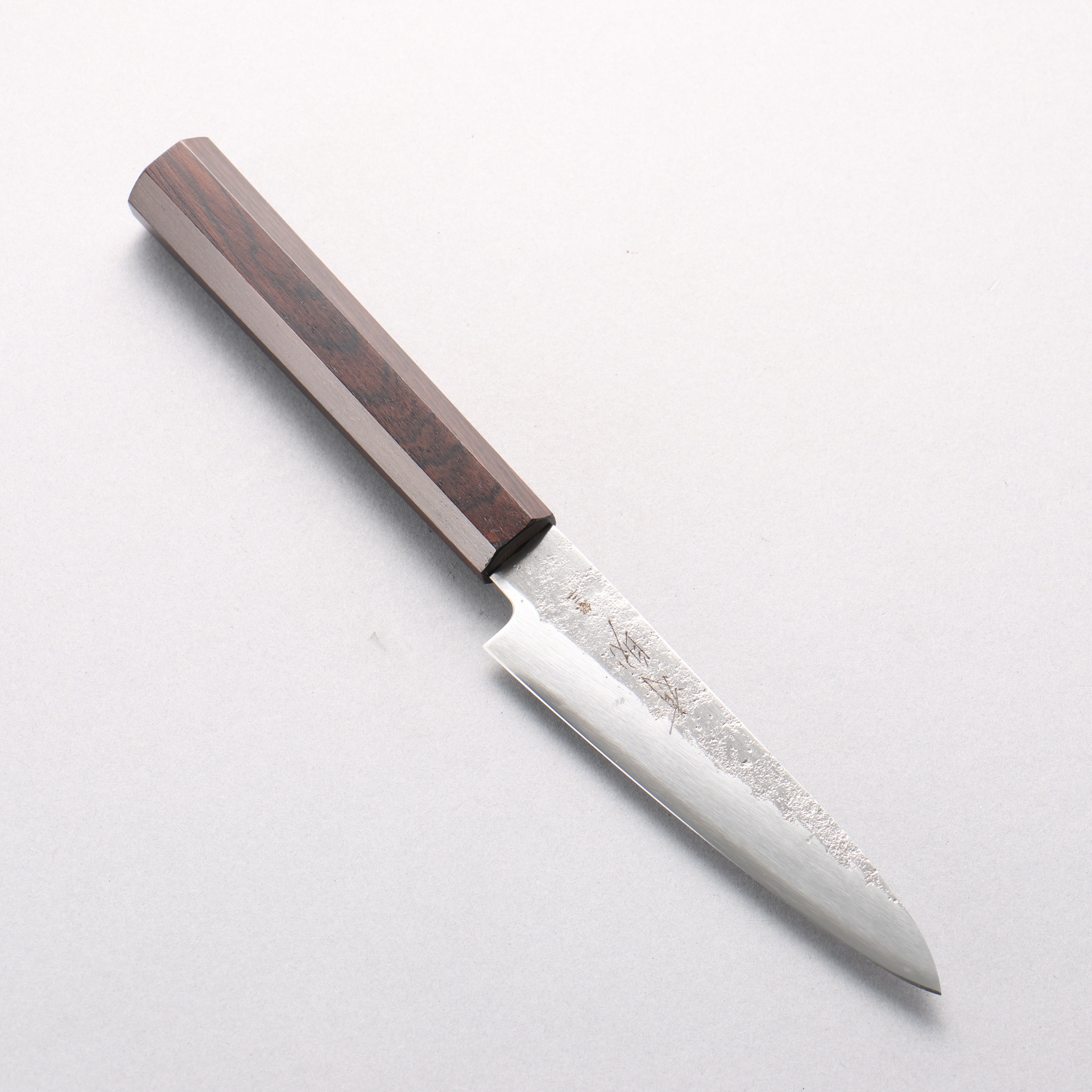 清助 銀三鋼 梨地 多用途小刀 120mm 黑檀 握把 - 清助刃物