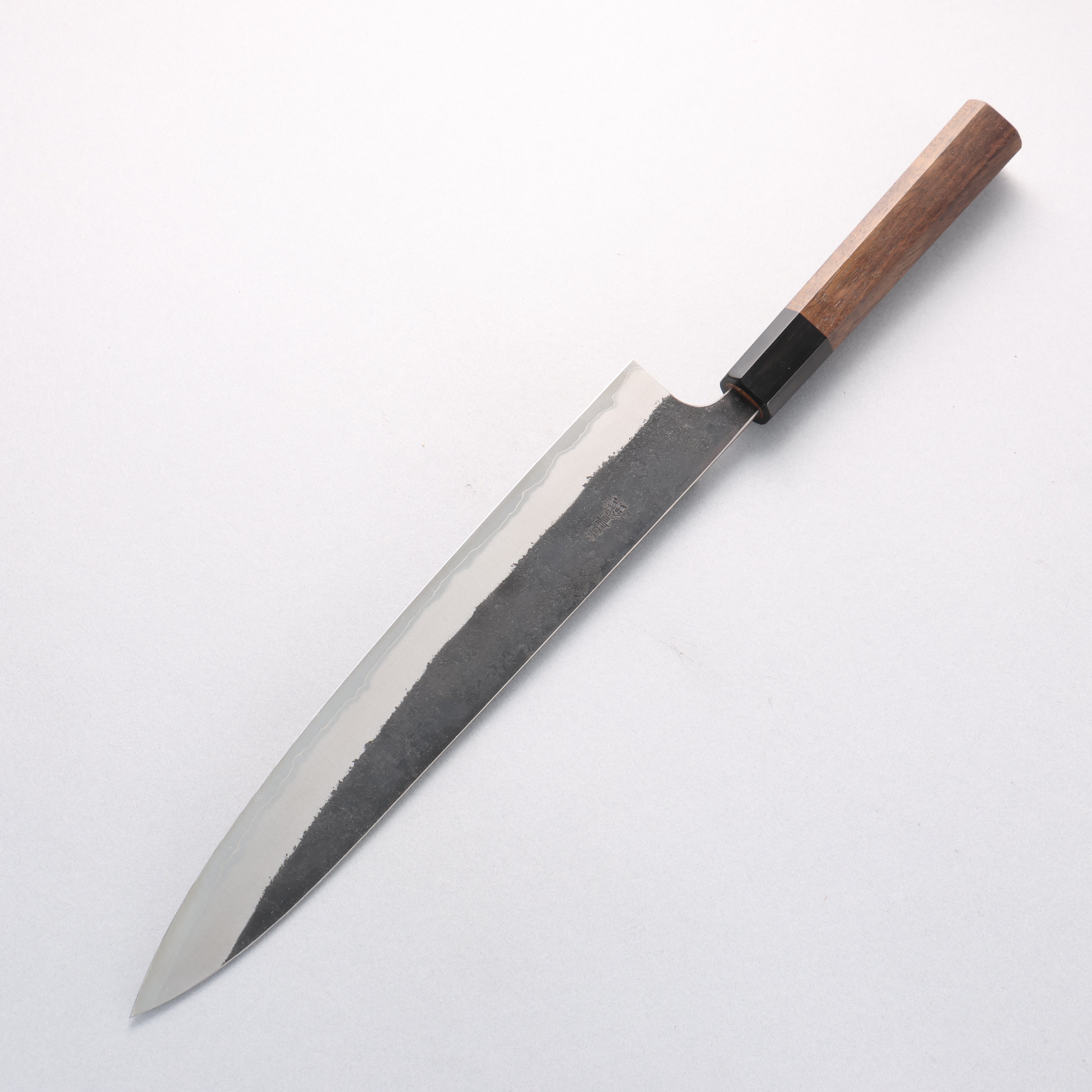 山本 直 超級青鋼 黑打 筋引 270mm 核桃木 握把 - 清助刃物