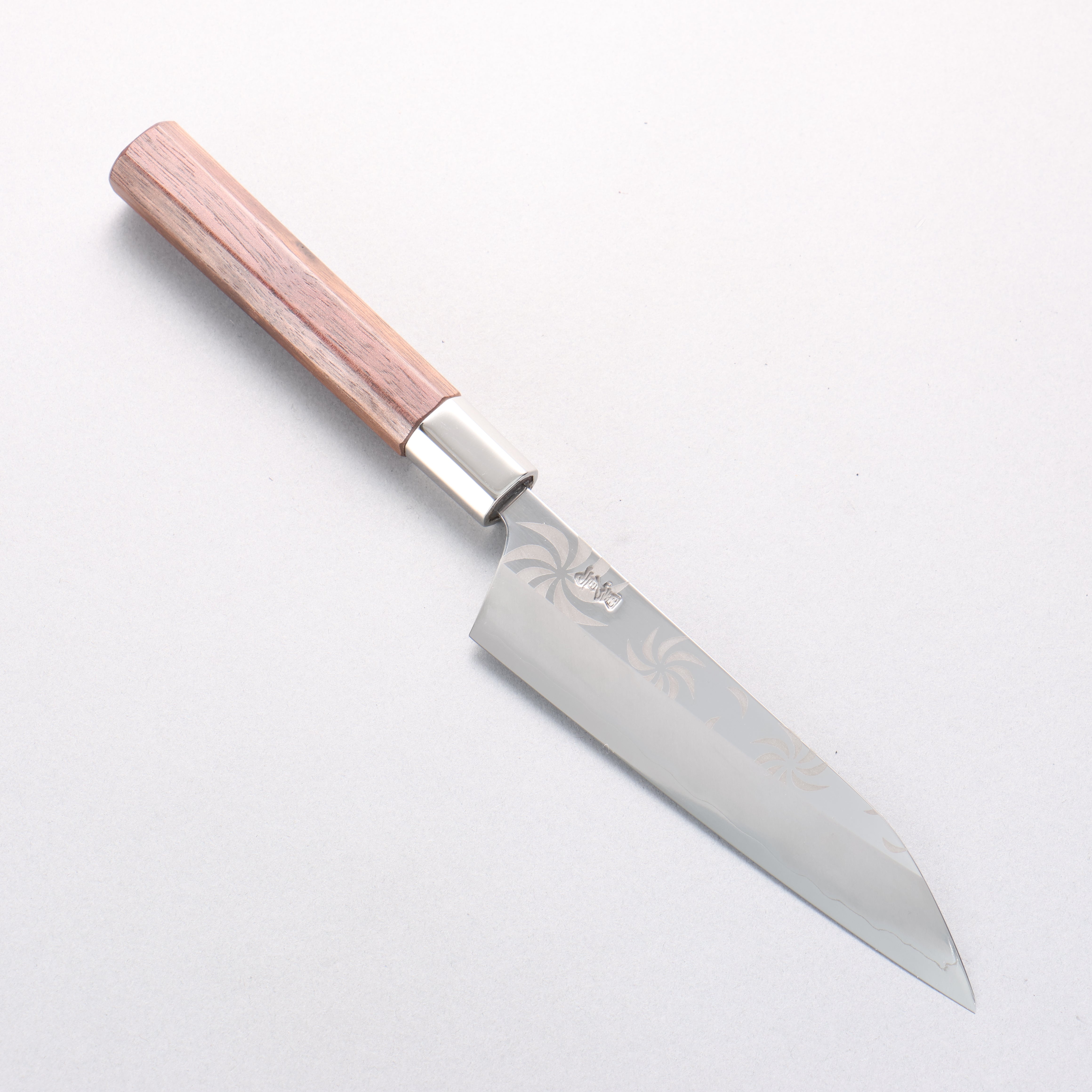 黑鳥 銀三鋼 打磨處理 多用途小刀 150mm 核桃木 握把 Kemanmon - 清助刃物