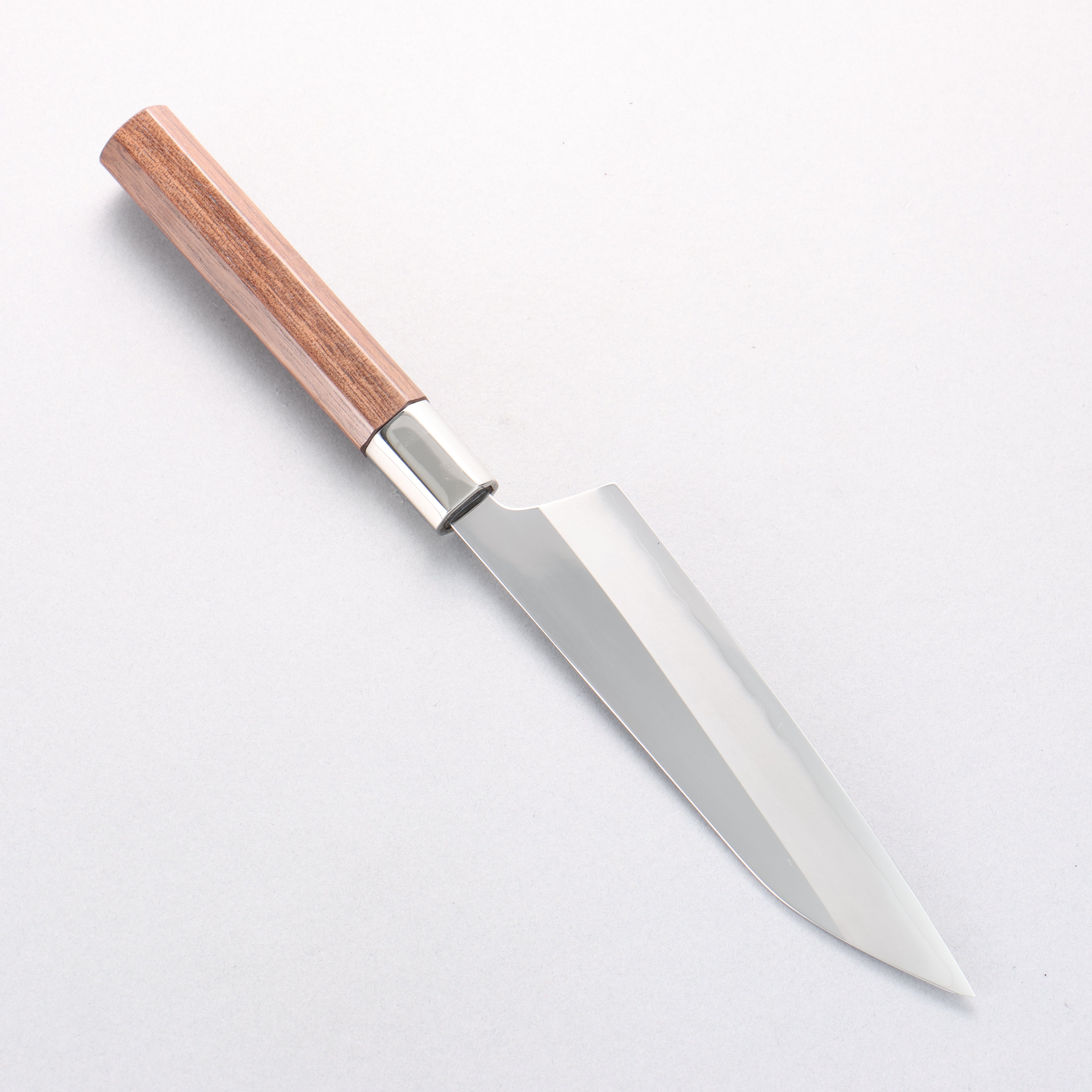 黑鳥 銀三鋼 打磨處理 多用途小刀 150mm 核桃木 握把 Sakura - 清助刃物