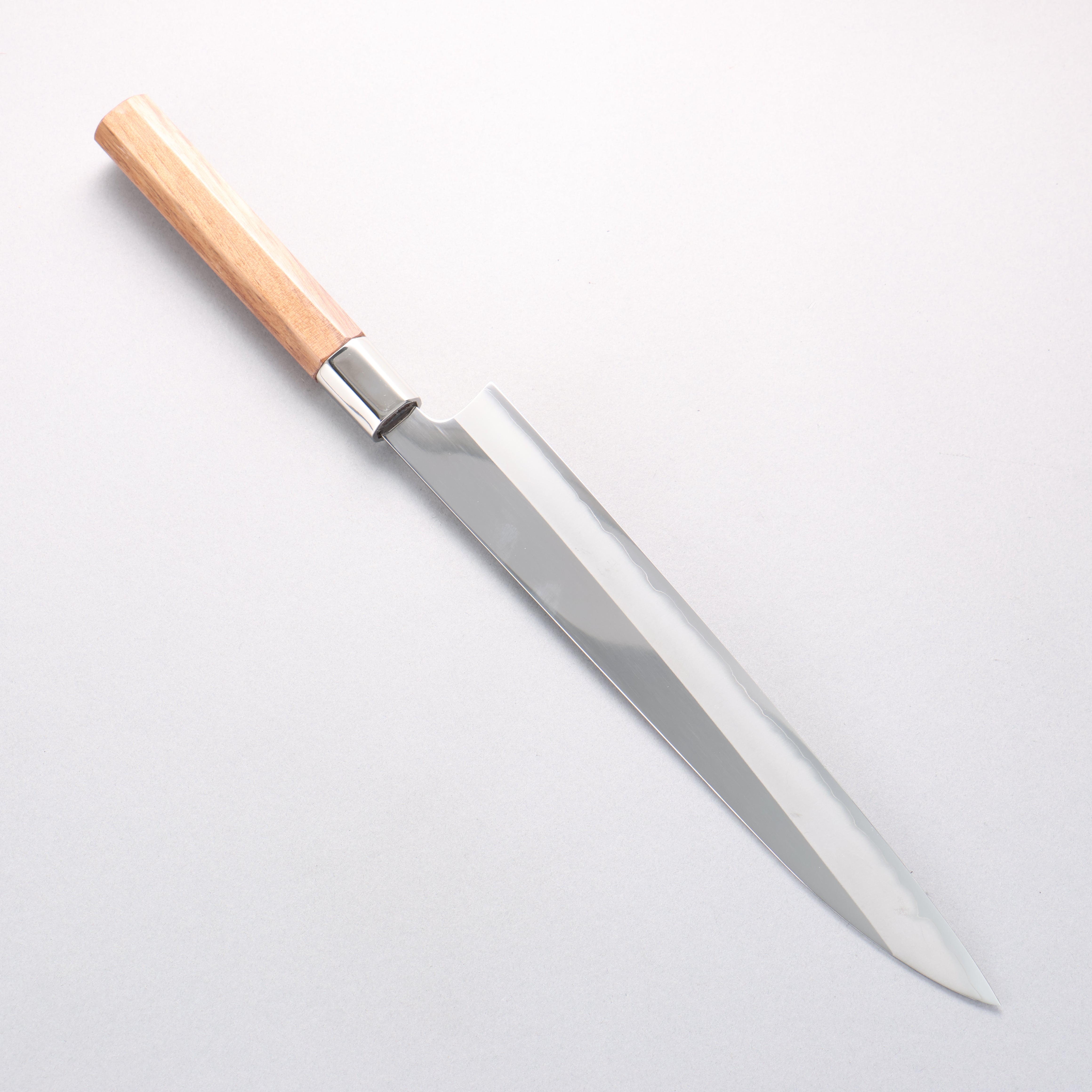 黑鳥 銀三鋼 打磨處理 柳刃 270mm 核桃木 握把 - 清助刃物