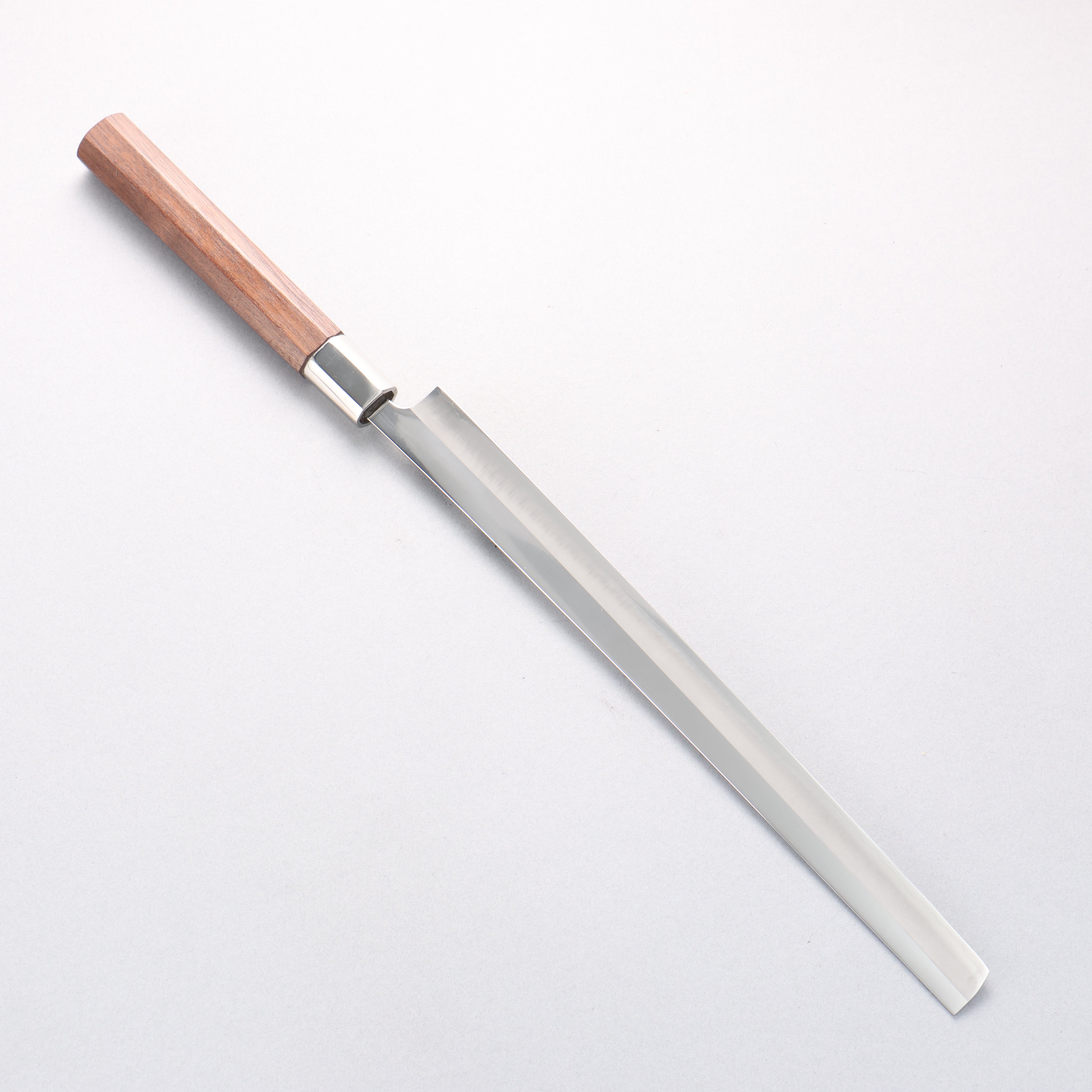 黑鳥 銀三鋼 打磨處理 蛸引 270mm 核桃木 握把 - 清助刃物