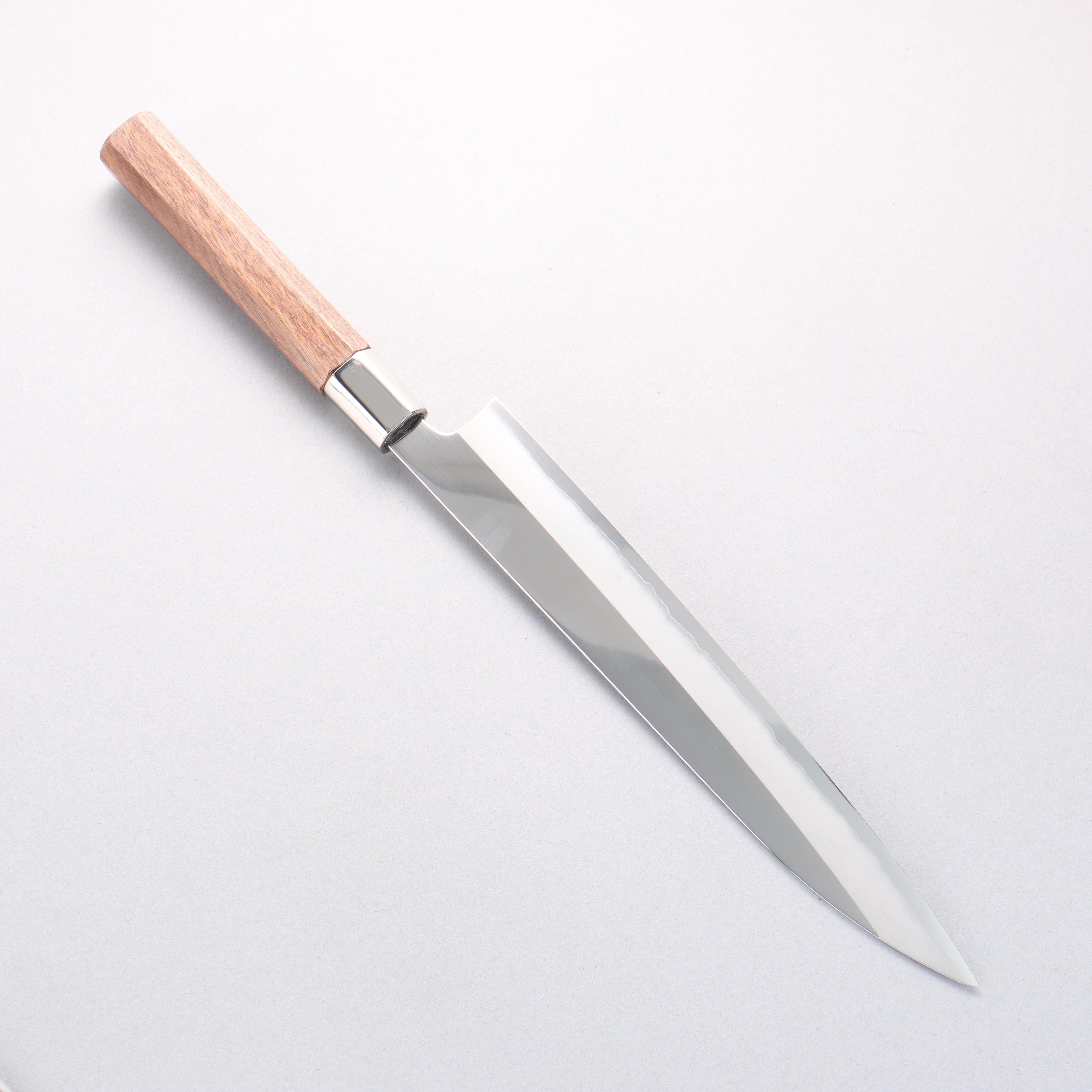 黑鳥 銀三鋼 打磨處理 柳刃 255mm 核桃木 握把 - 清助刃物
