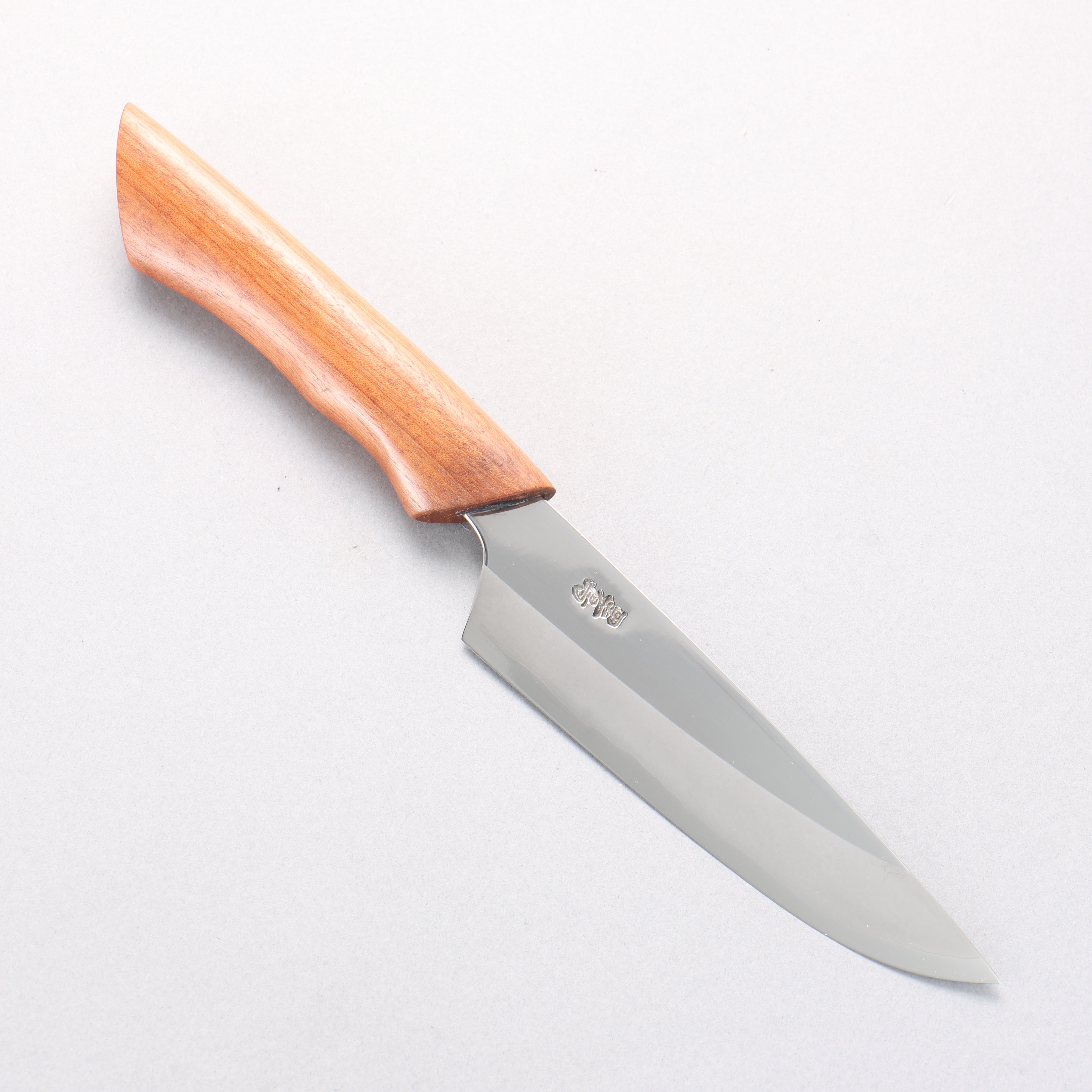 黑鳥 銀三鋼 打磨處理 多用途小刀 135mm 花梨木 握把 附刀鞘 - 清助刃物
