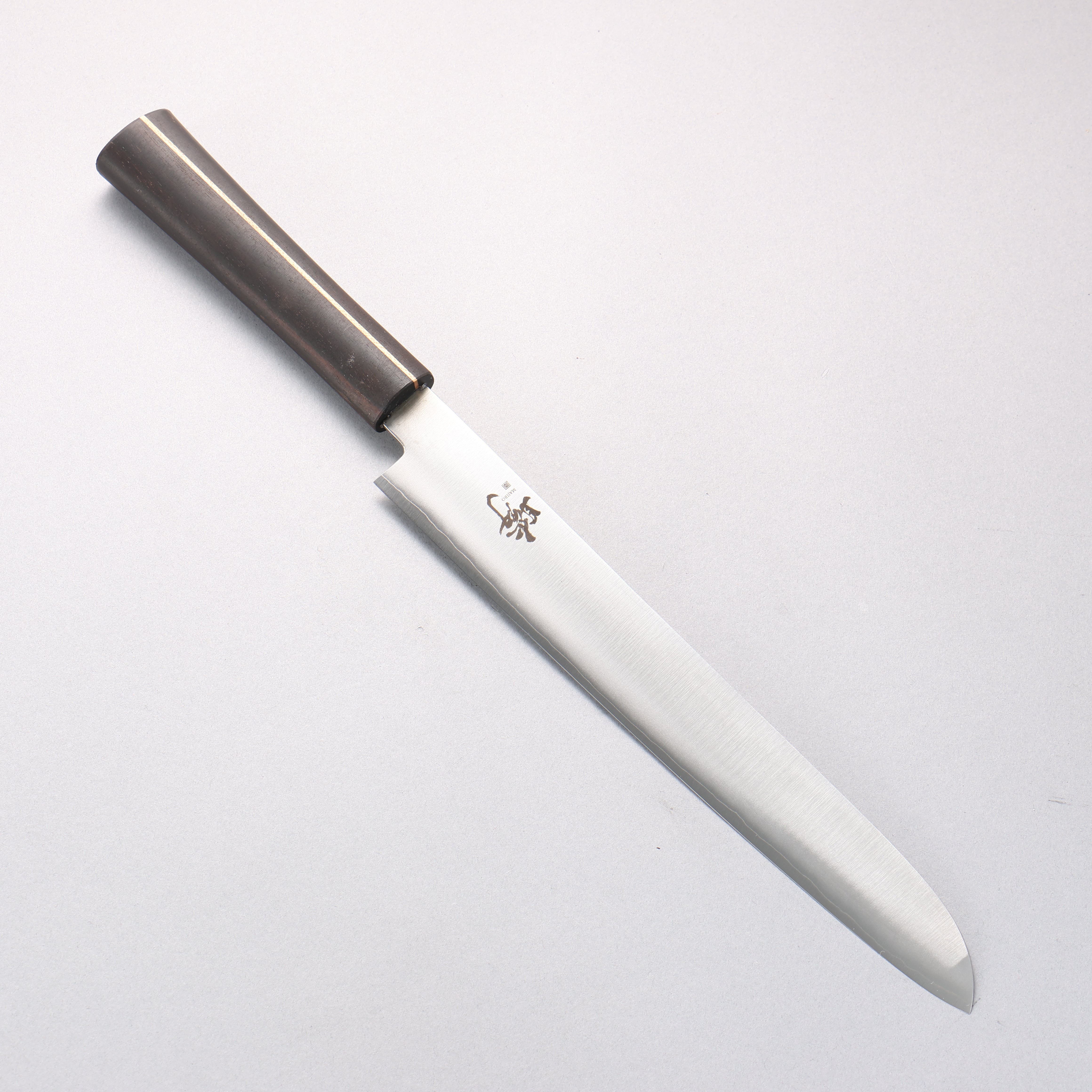 田中 誠貴 瞬 銀三鋼 麵包刀 240mm 黑檀 握把 - 清助刃物