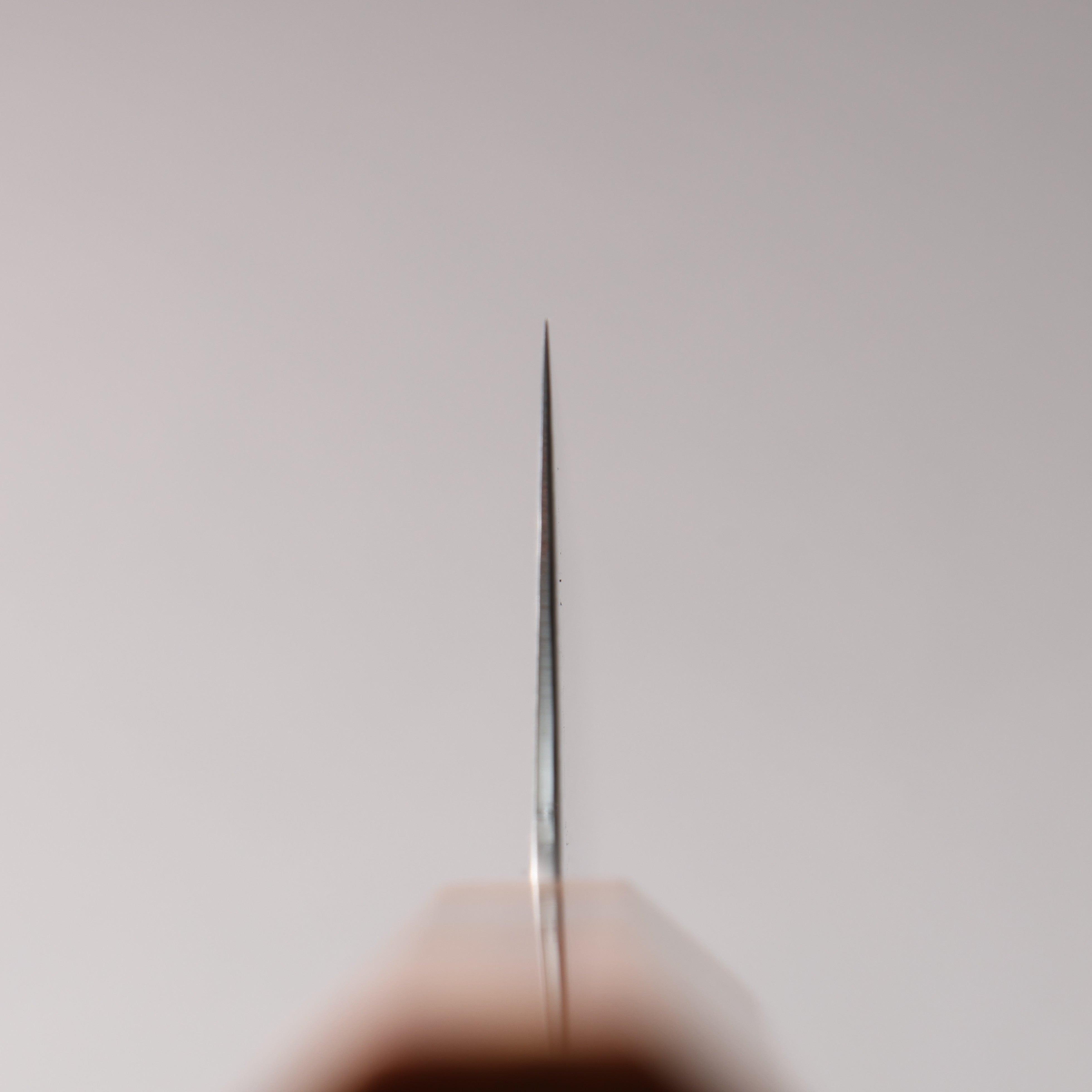 寬丈 SG2 大馬士革紋 打磨處理 切付三德刀 180mm 棕色穩定木 (銀環) 握把 - 清助刃物