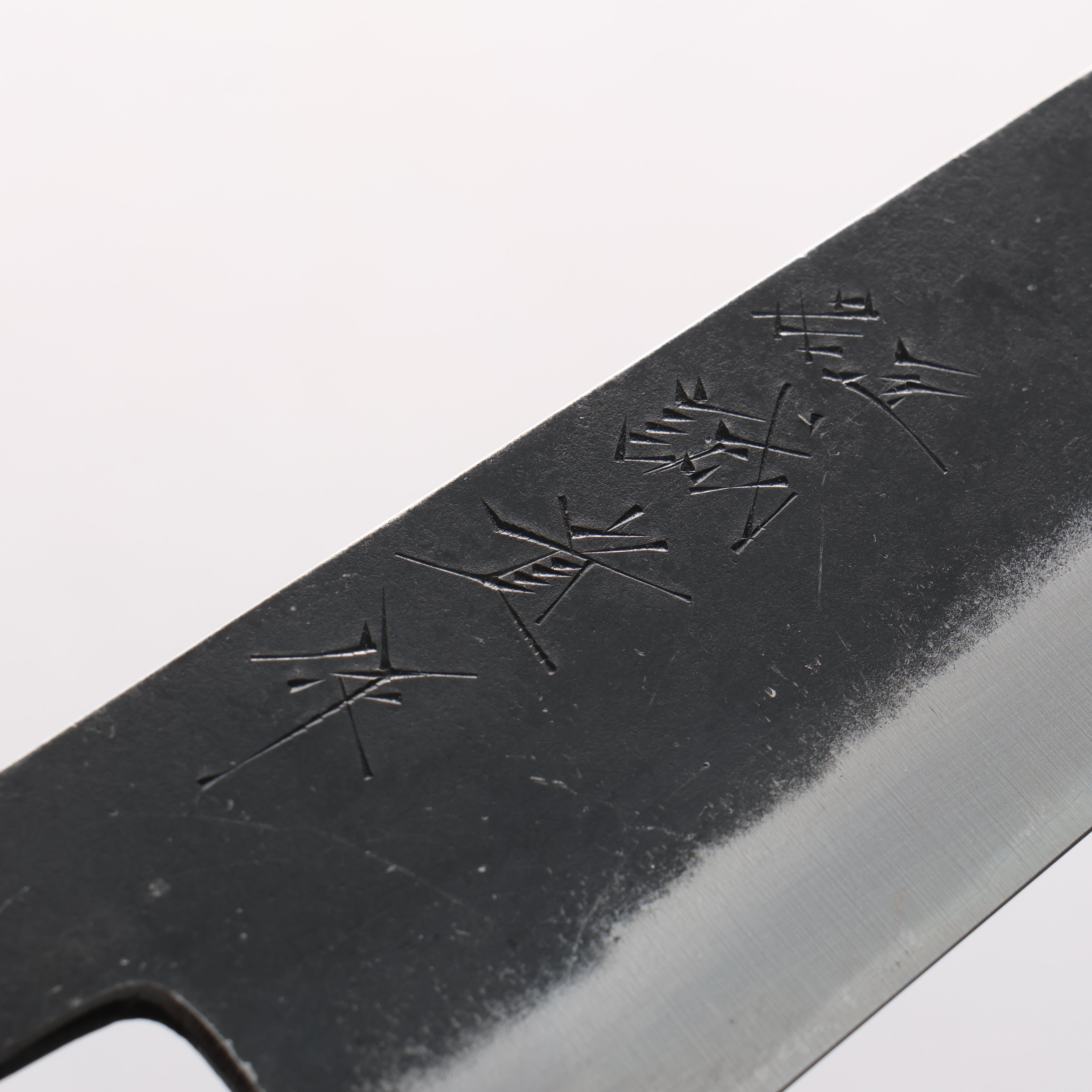 田中 誠貴 鐵火 青鋼二號 黑打 劍型牛刀 190mm 核桃木 握把 - 清助刃物