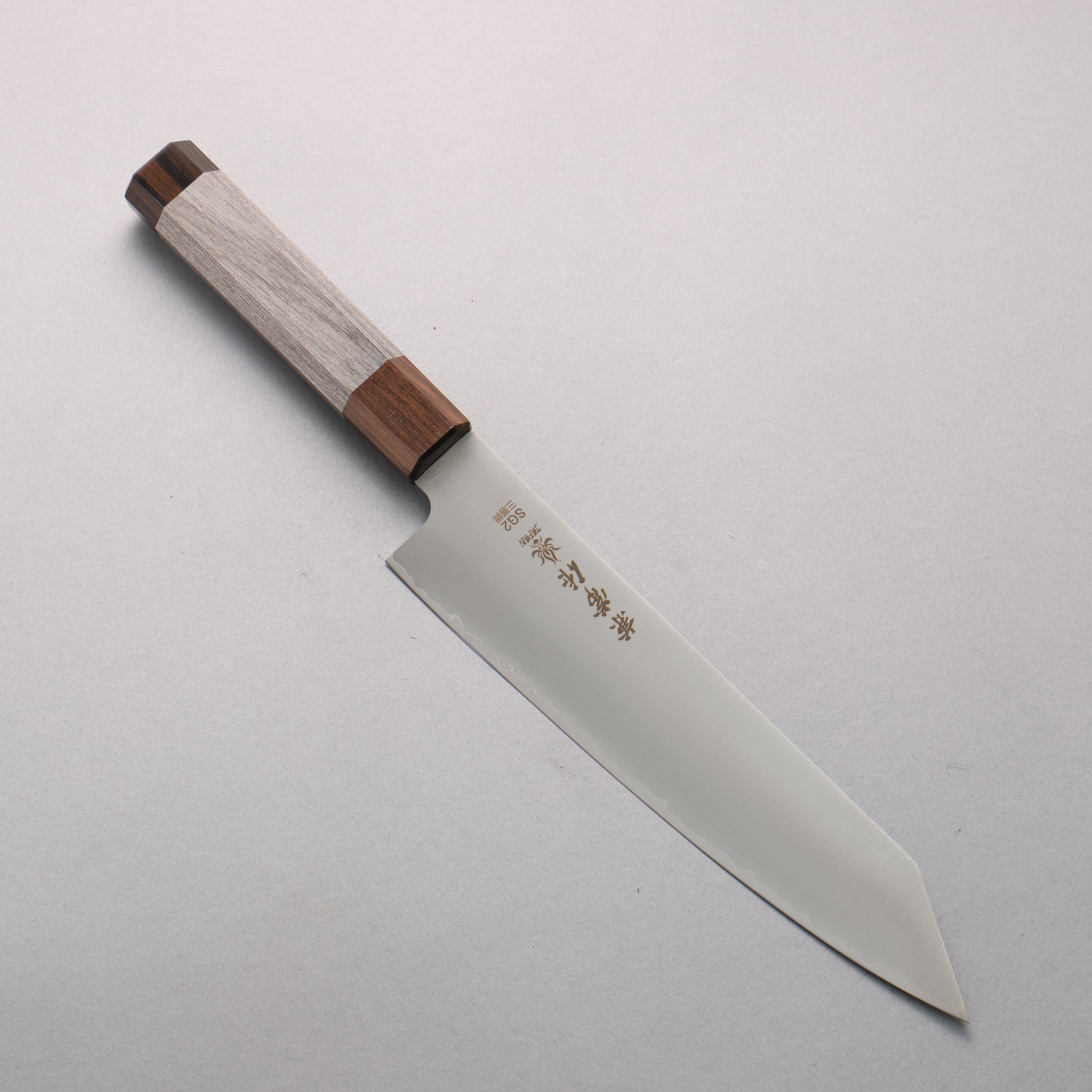 兼常 SG2 切付牛刀 210mm 灰色合成木 握把 - 清助刃物