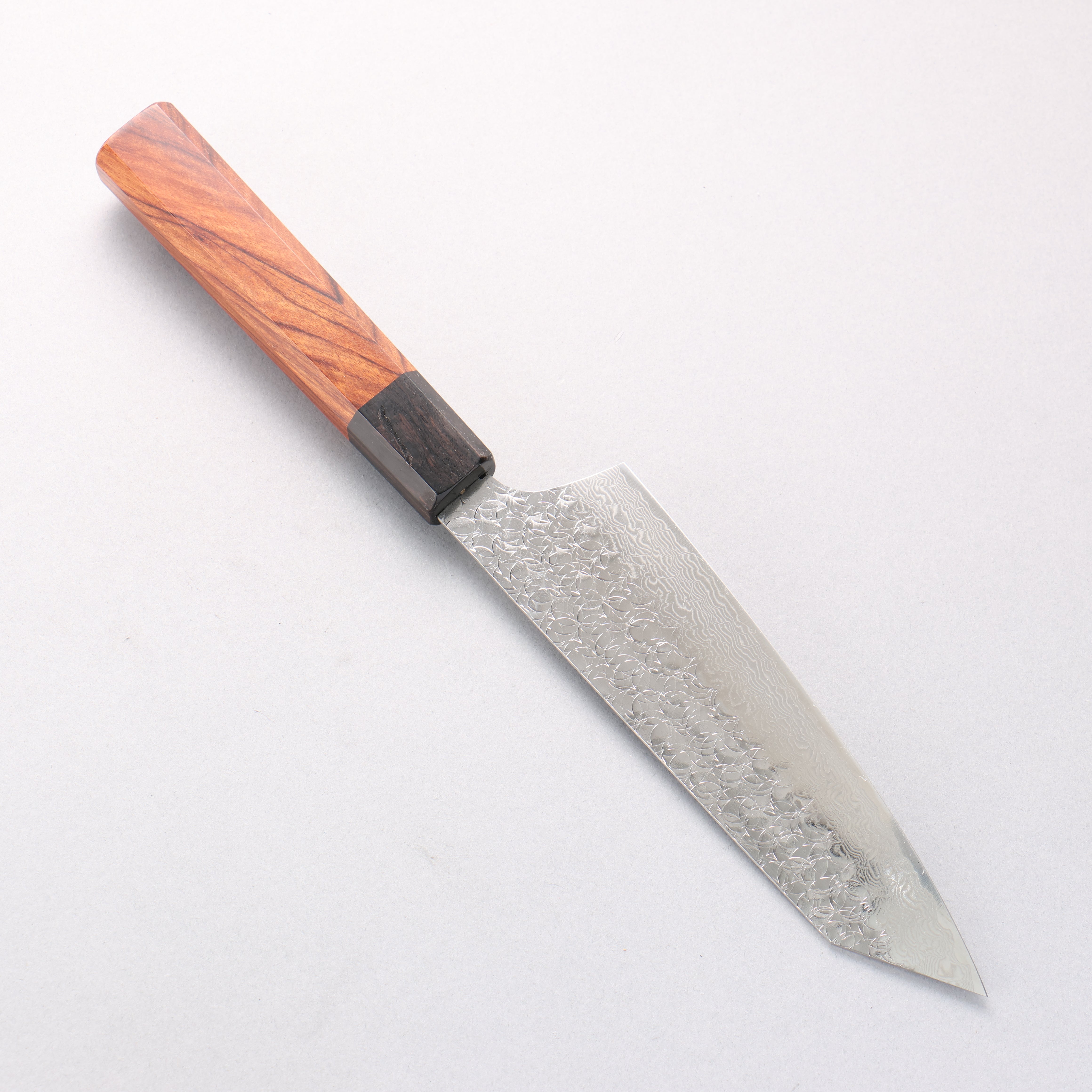 堺 孝行 SG2 大馬士革紋 劍型三德刀 160mm 紫檀木(口輪:黑合成木) 握把 - 清助刃物