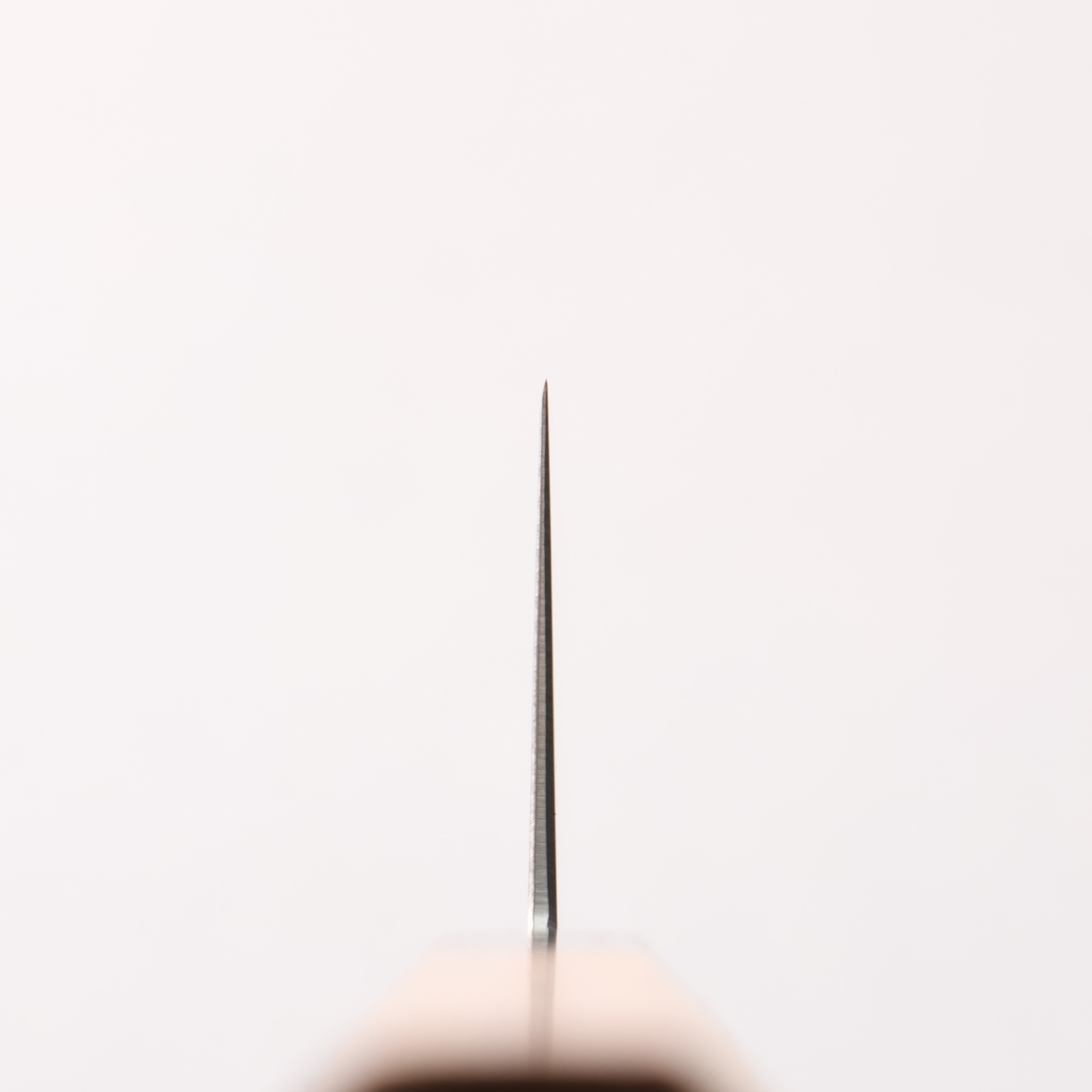 清助 不鏽鋼 三德刀 180mm 柚木 (口輪:黑塑膠) 握把 - 清助刃物