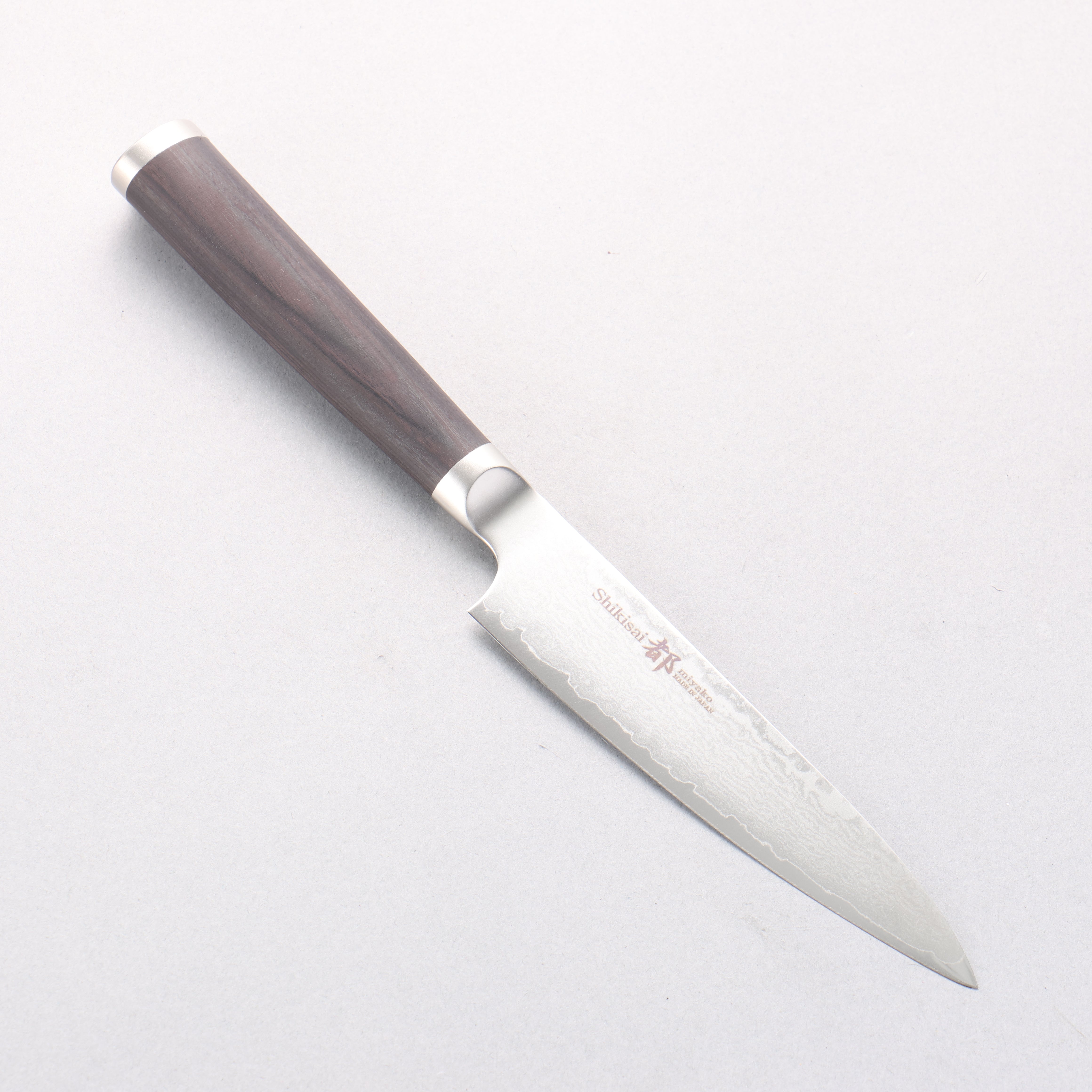 志津匠 都 AUS8 33層大馬士革紋 多用途小刀 130mm - 清助刃物