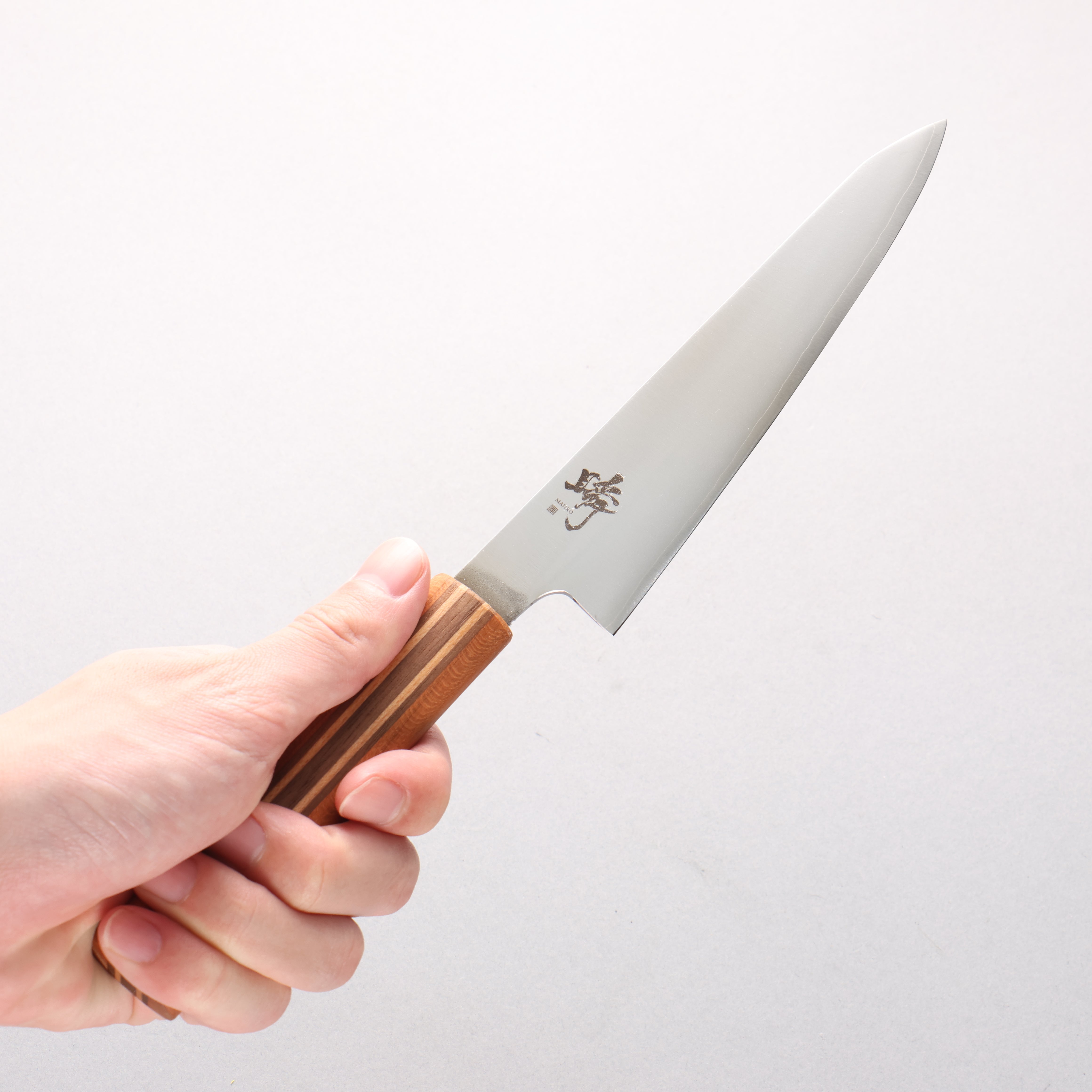田中 誠貴 瞬 銀三鋼 多用途小刀 150mm 楓櫻核桃木複合材 握把 - 清助刃物
