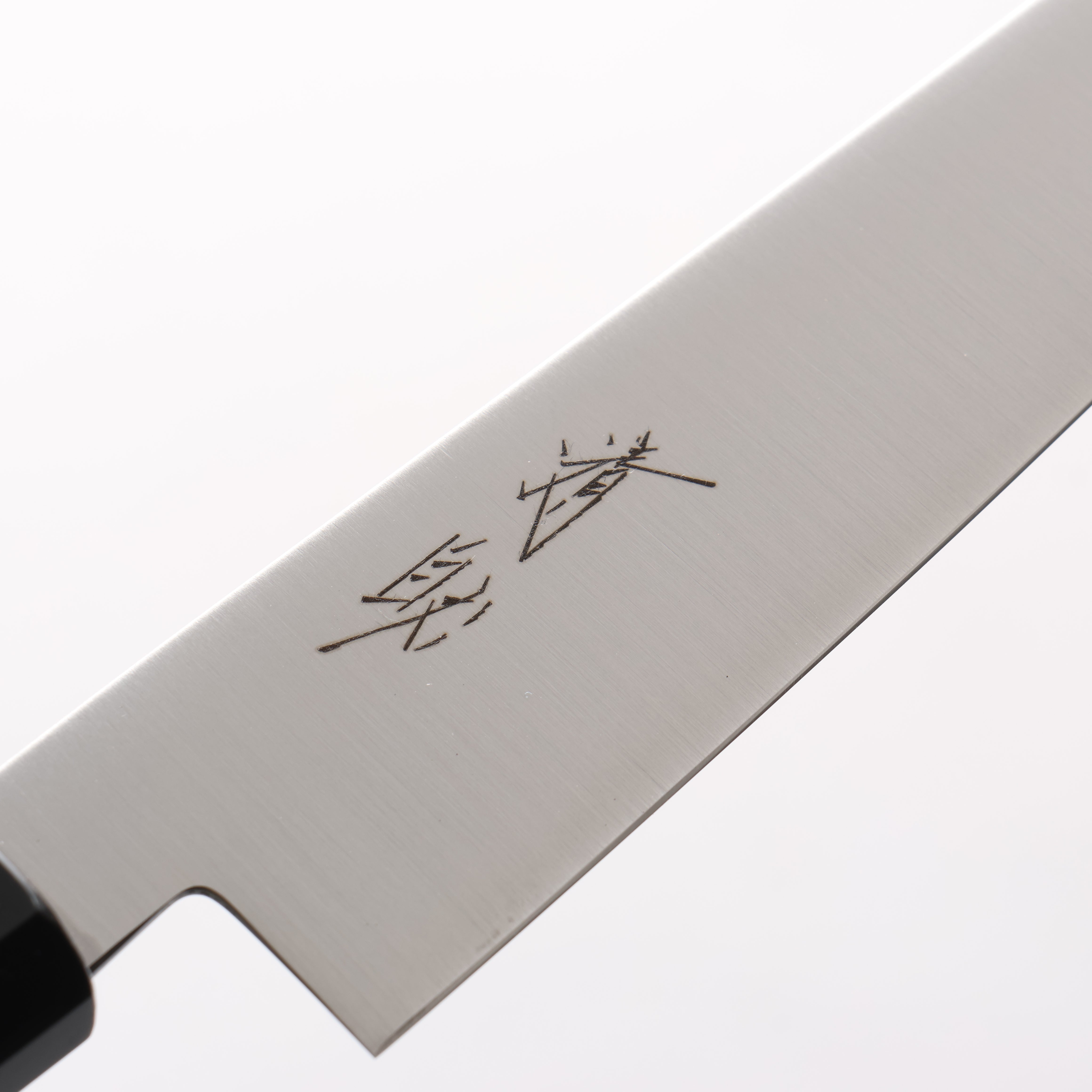 清助 不鏽鋼 多用途小刀 150mm 柚木 (口輪:黑塑膠) 握把 - 清助刃物