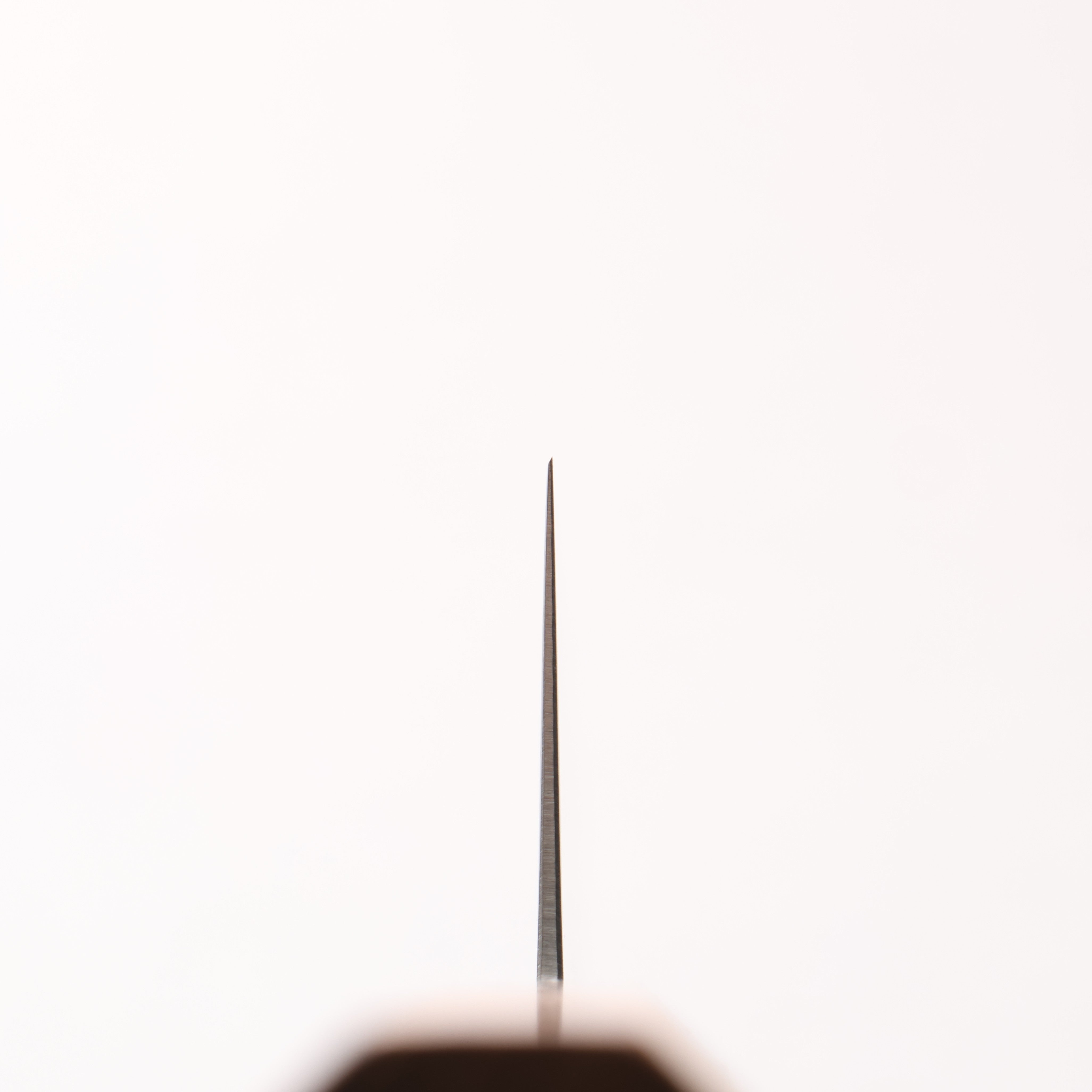 清助 不鏽鋼 切付三德刀 180mm 柚木 (口輪:黑塑膠) 握把 - 清助刃物