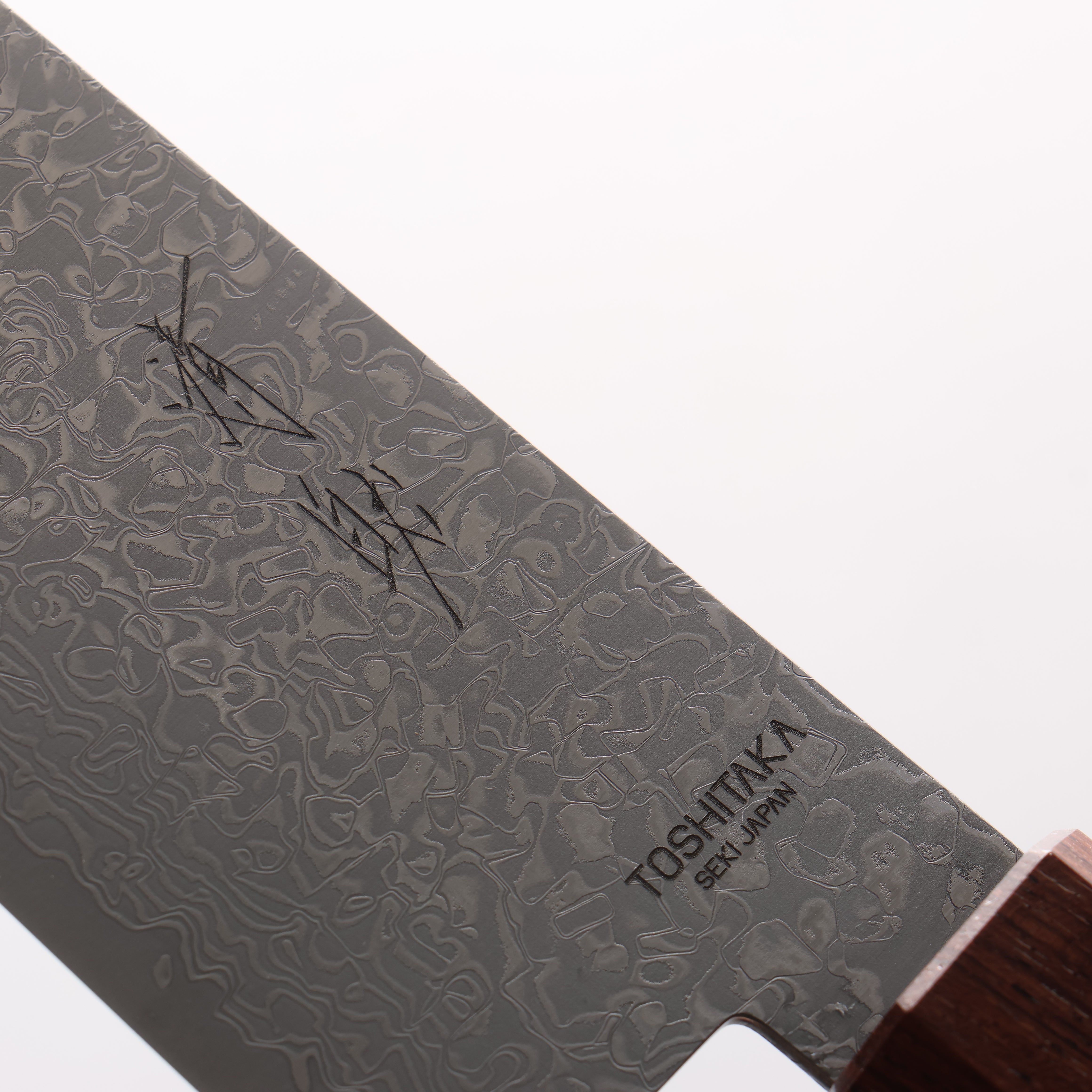 利隆 VG10 65層大馬士革紋 三德刀 180mm 雞翅木帶櫻桃木環(口輪:紫檀木) 握把 - 清助刃物