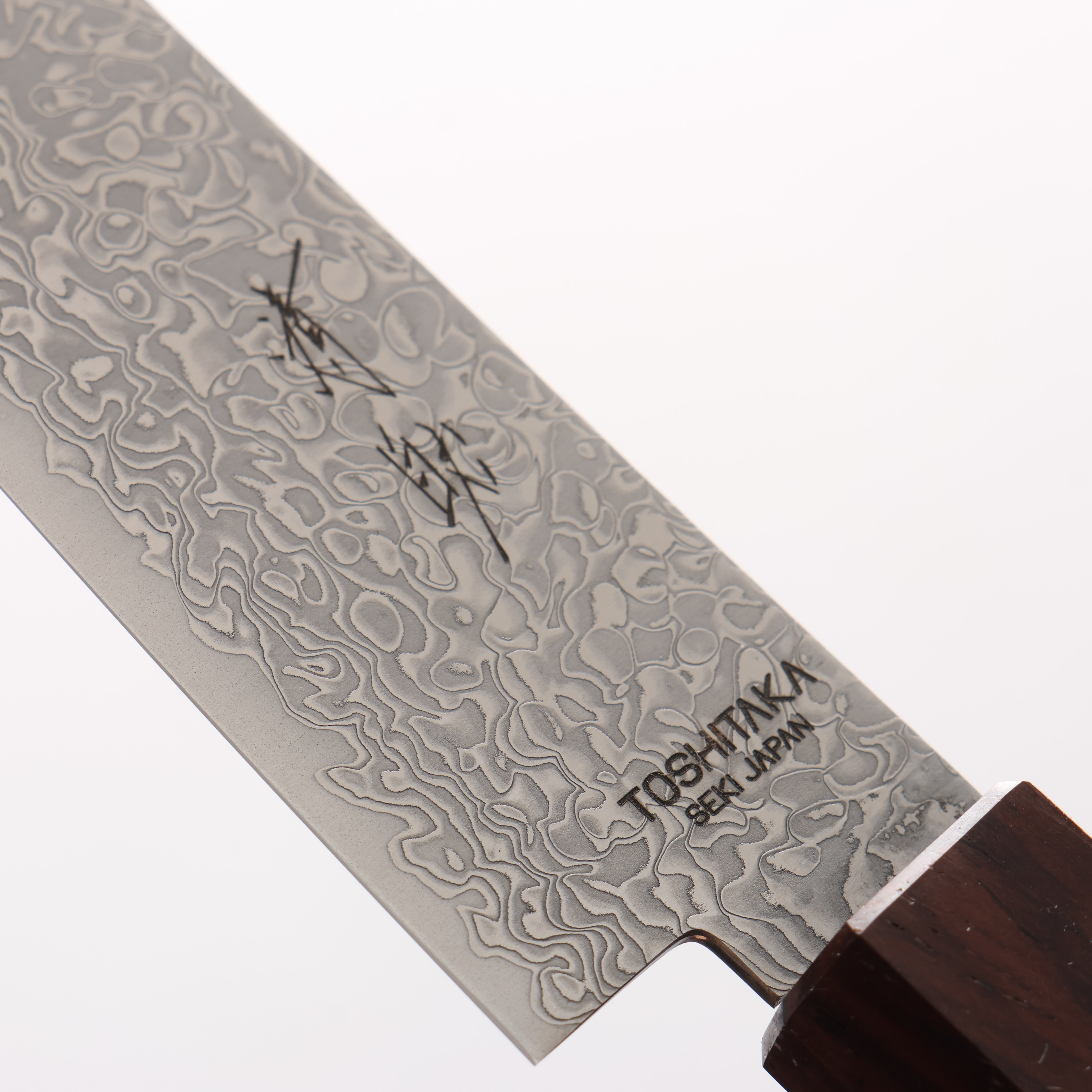 利隆 VG10 65層大馬士革紋 多用途小刀 135mm 雞翅木帶櫻桃木環(口輪:紫檀木) 握把 - 清助刃物