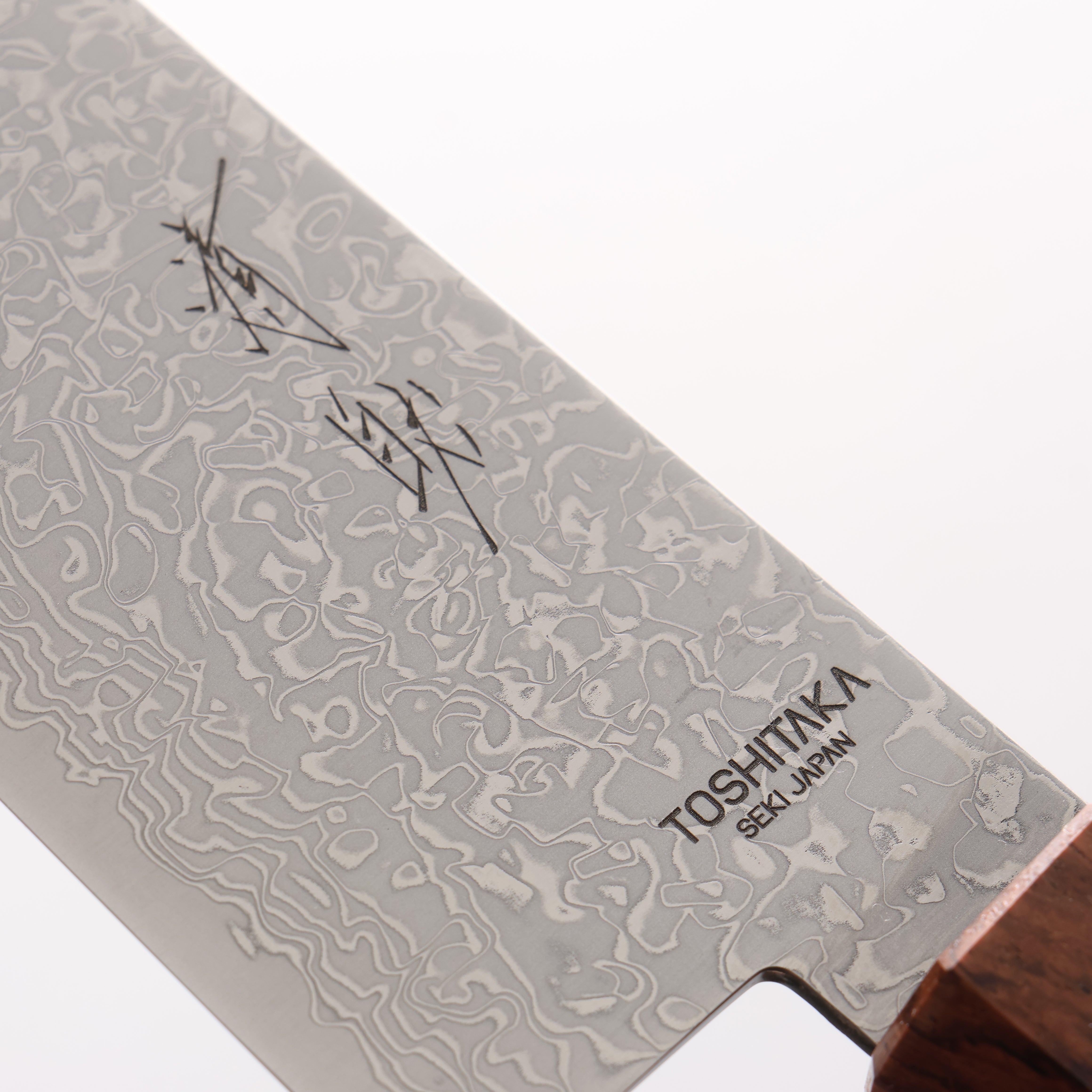 利隆 VG10 65層大馬士革紋 牛刀 210mm 雞翅木帶櫻桃木環(口輪:紫檀木) 握把 - 清助刃物
