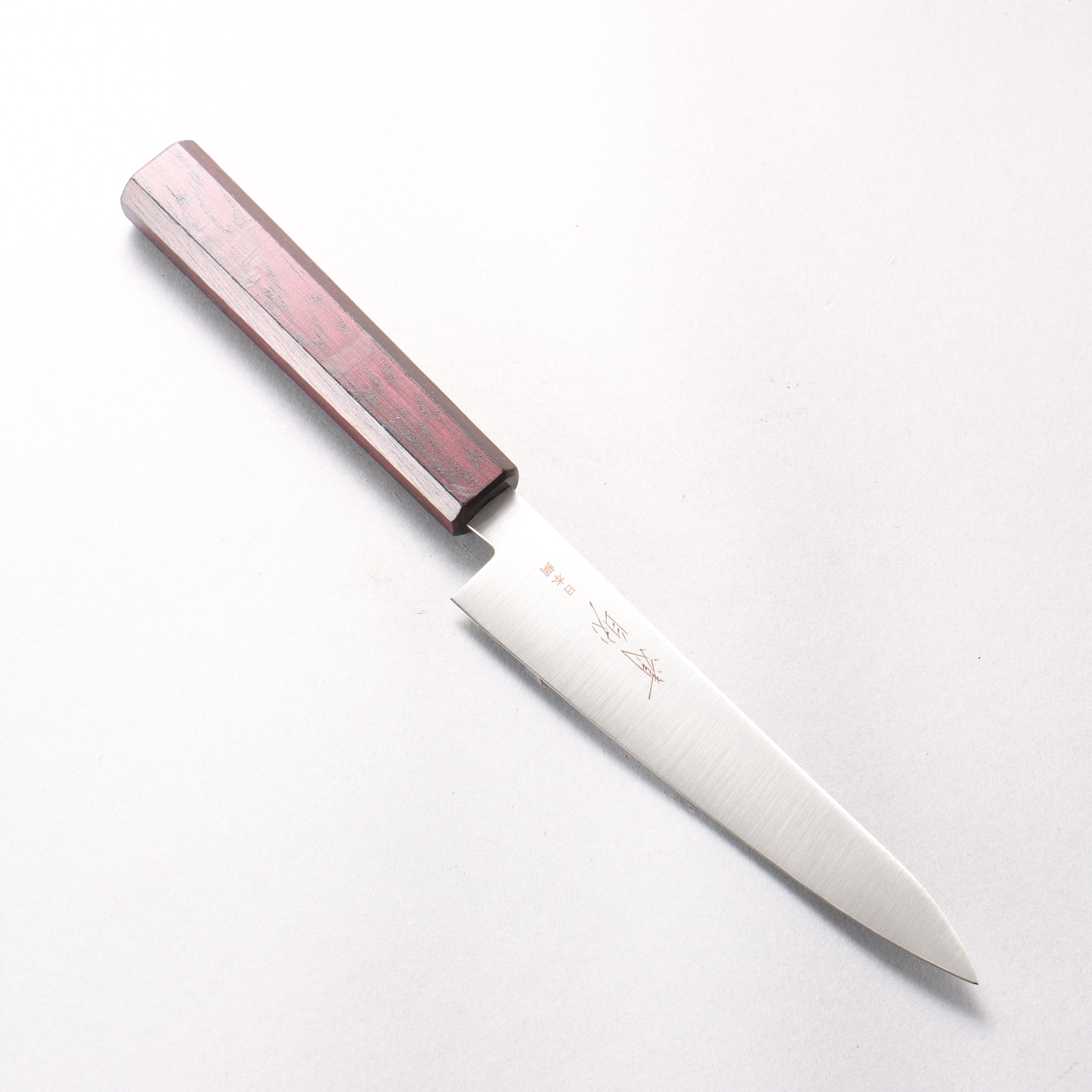 清助 SK-4鋼 多用途小刀 150mm 木材(亮紫色) 握把 - 清助刃物