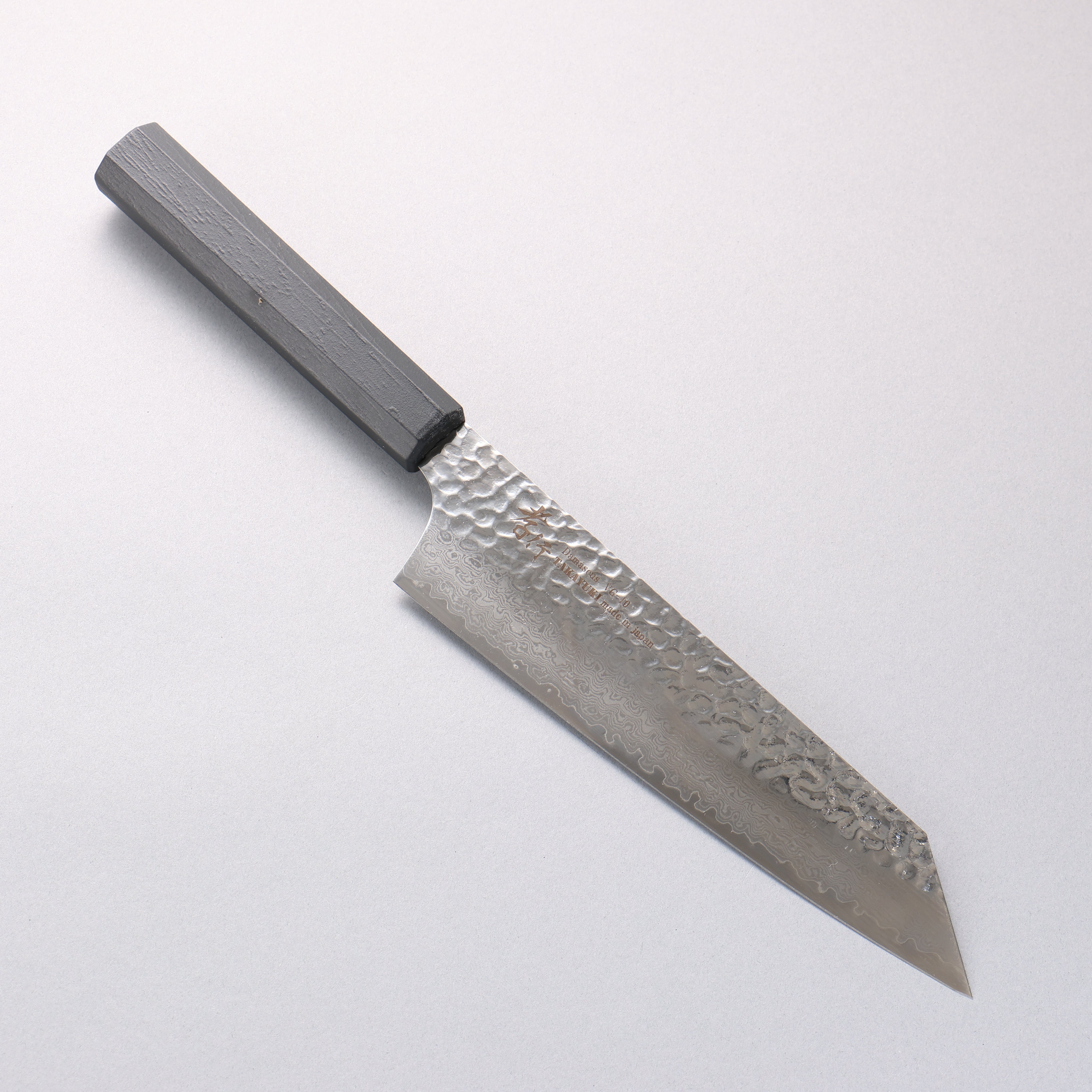 堺 孝行 七色 VG10 33層 劍型牛刀 190mm ABS 樹脂(乾漆墨黑) 握把 - 清助刃物