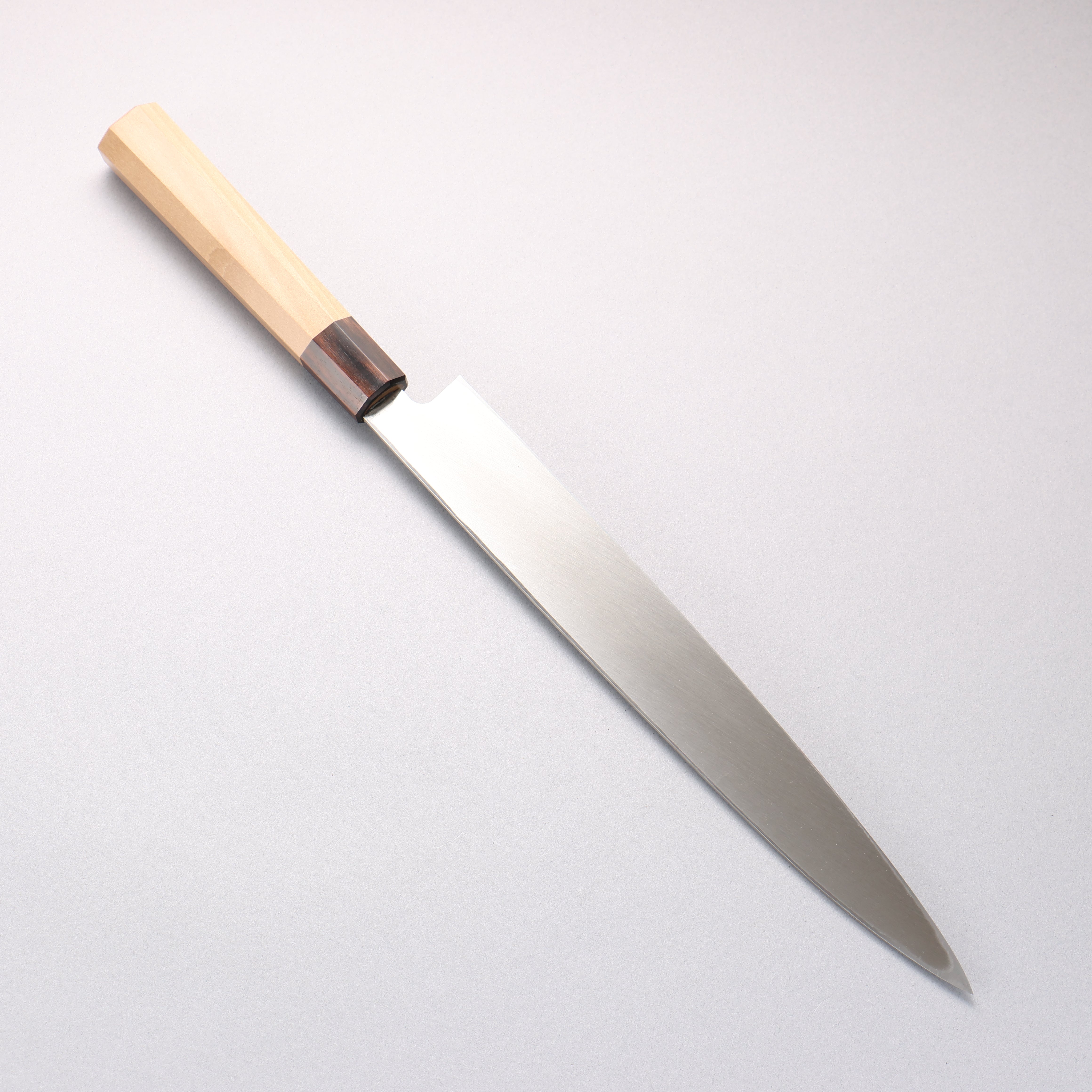 清助 AUS8 柳刃 270mm 木蘭(口輪:條紋黑檀) 握把 Sushi School Model