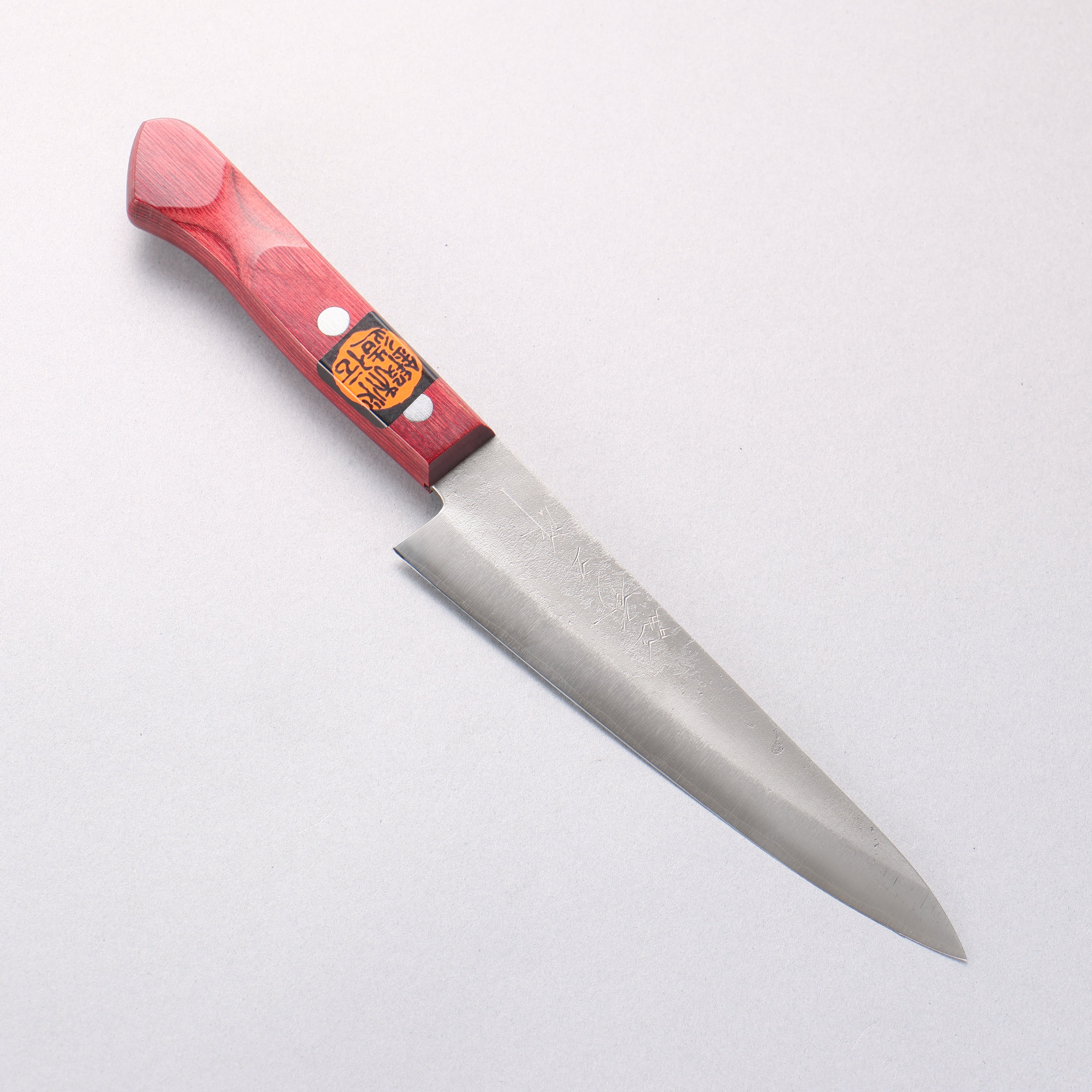 田中 誠貴 銀三鋼 梨地 多用途小刀 150mm 紅合成木 握把