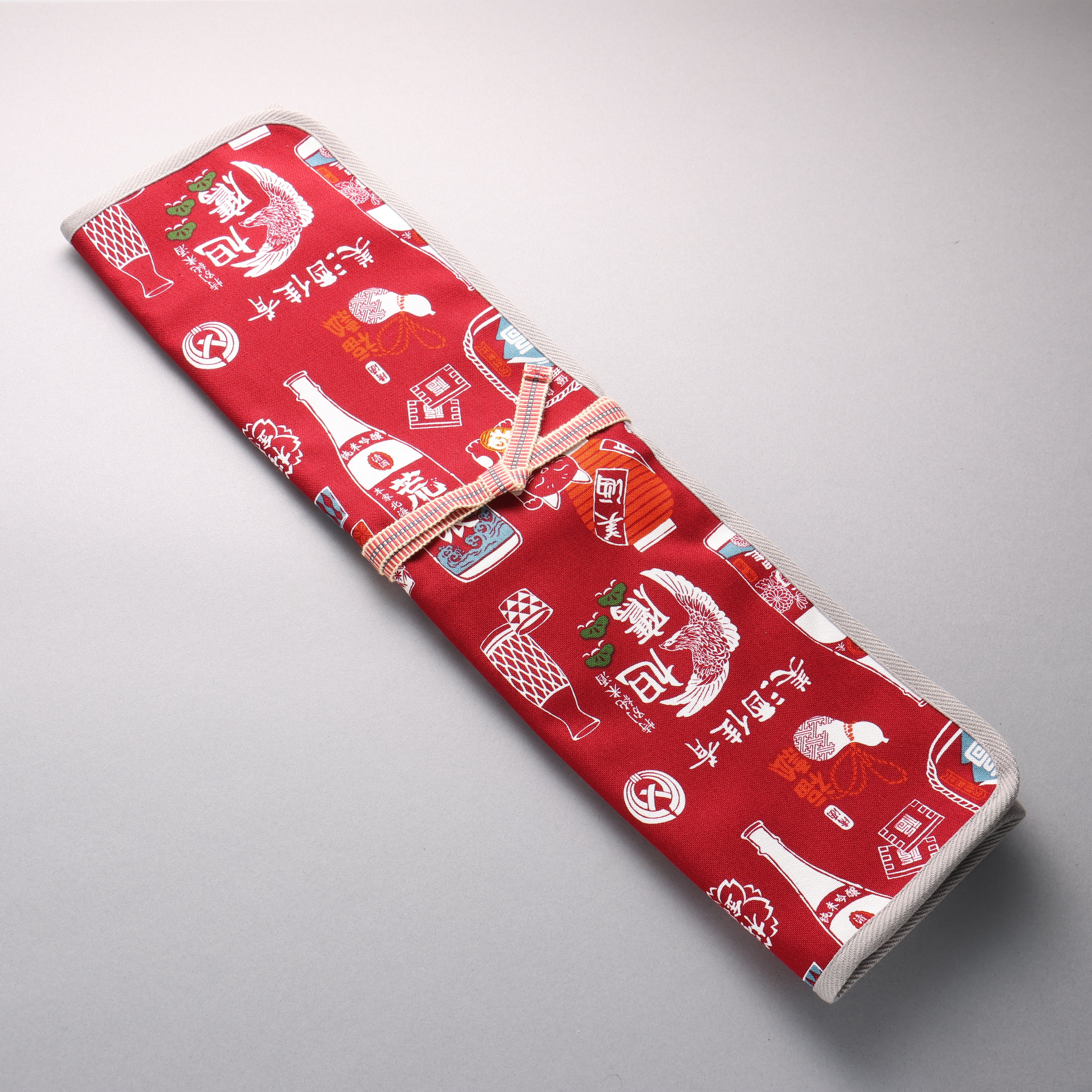 プランドル飯田 刀袋(可收納五把刀) 布 牛仔布 430mm x 510mm