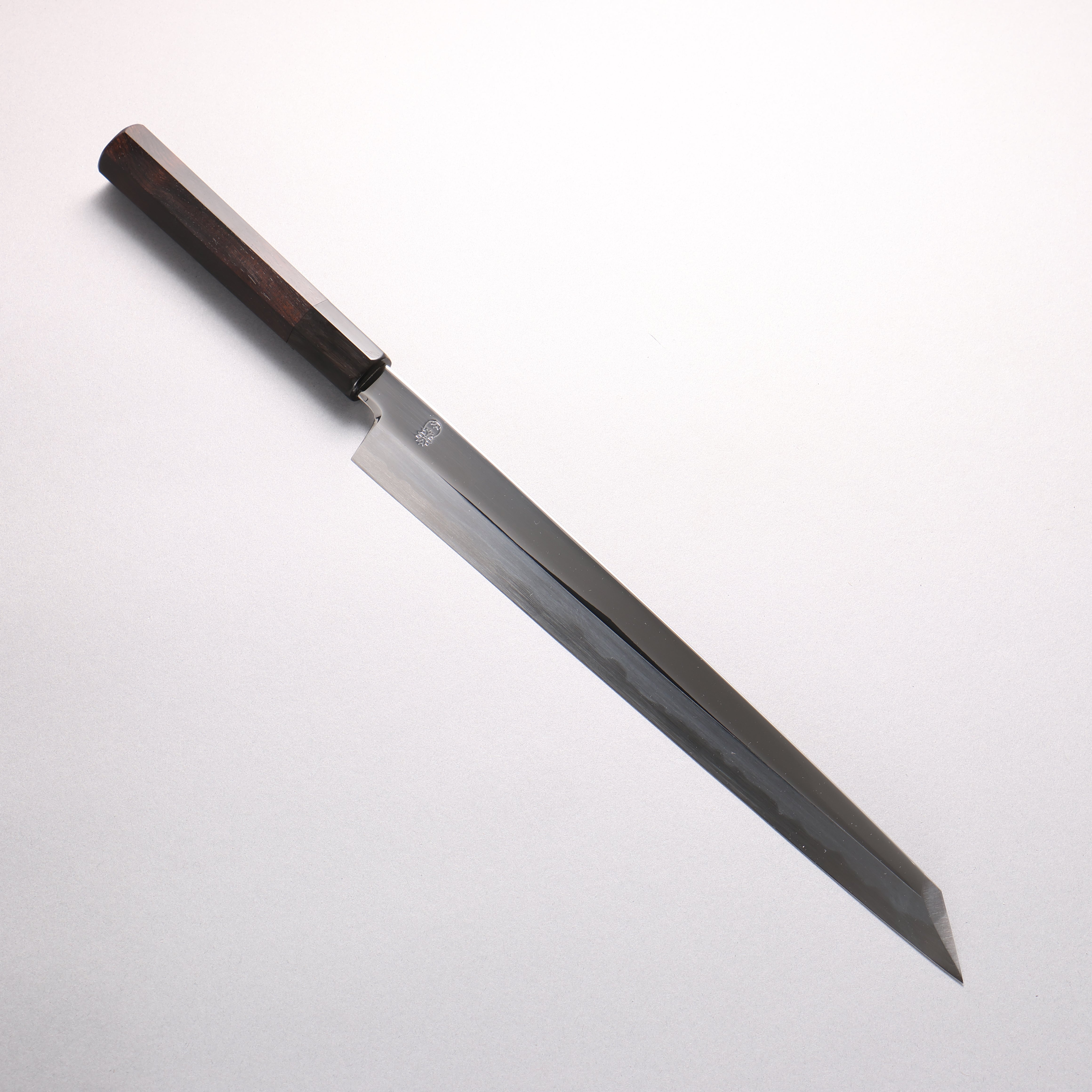 重陽 青鋼一號 鏡面處理 切付柳刃 300mm 黑檀 (口輪:黑水牛角) 握把