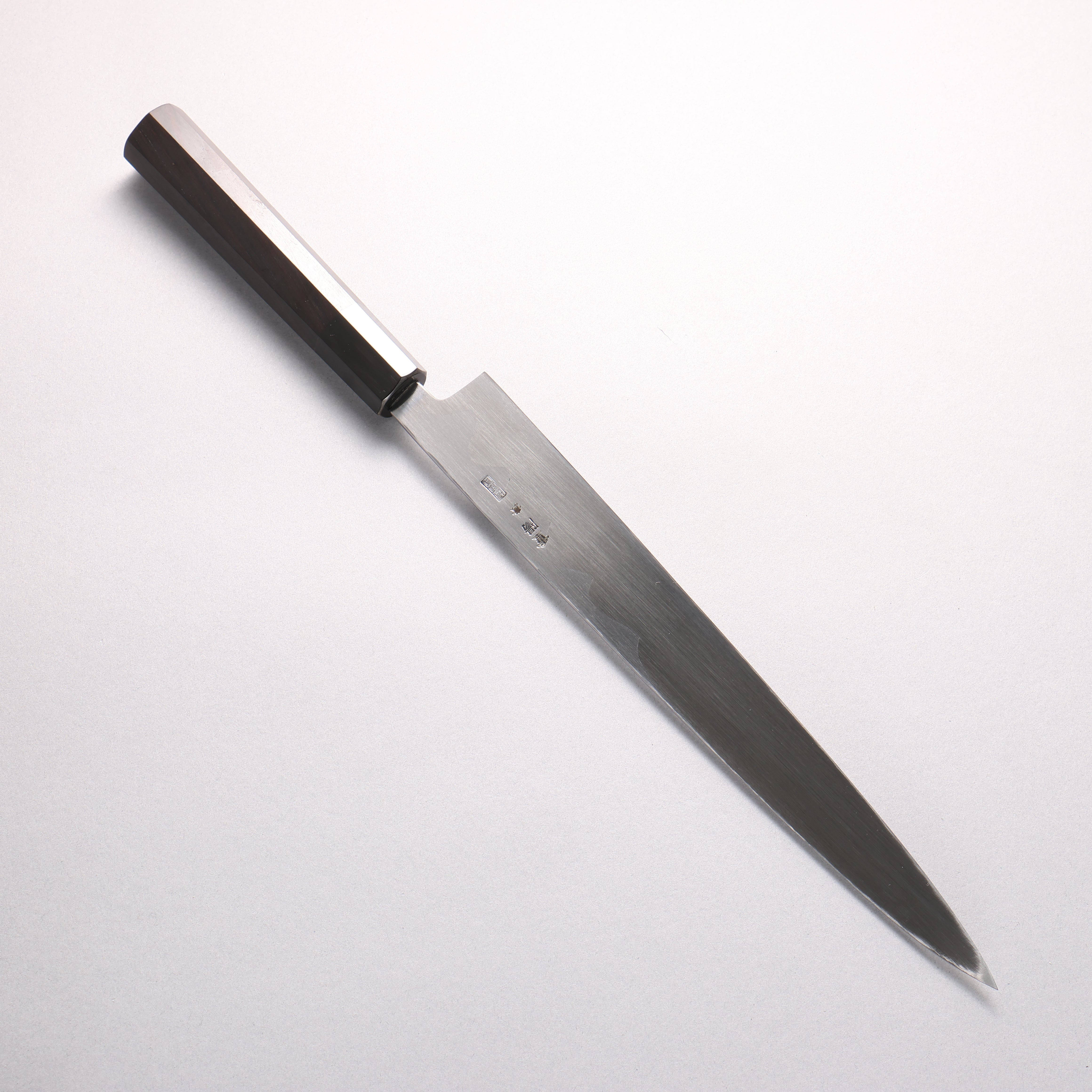 重陽 青鋼一號 鏡面處理 柳刃 270mm 黑檀 (口輪:黑水牛角) 握把