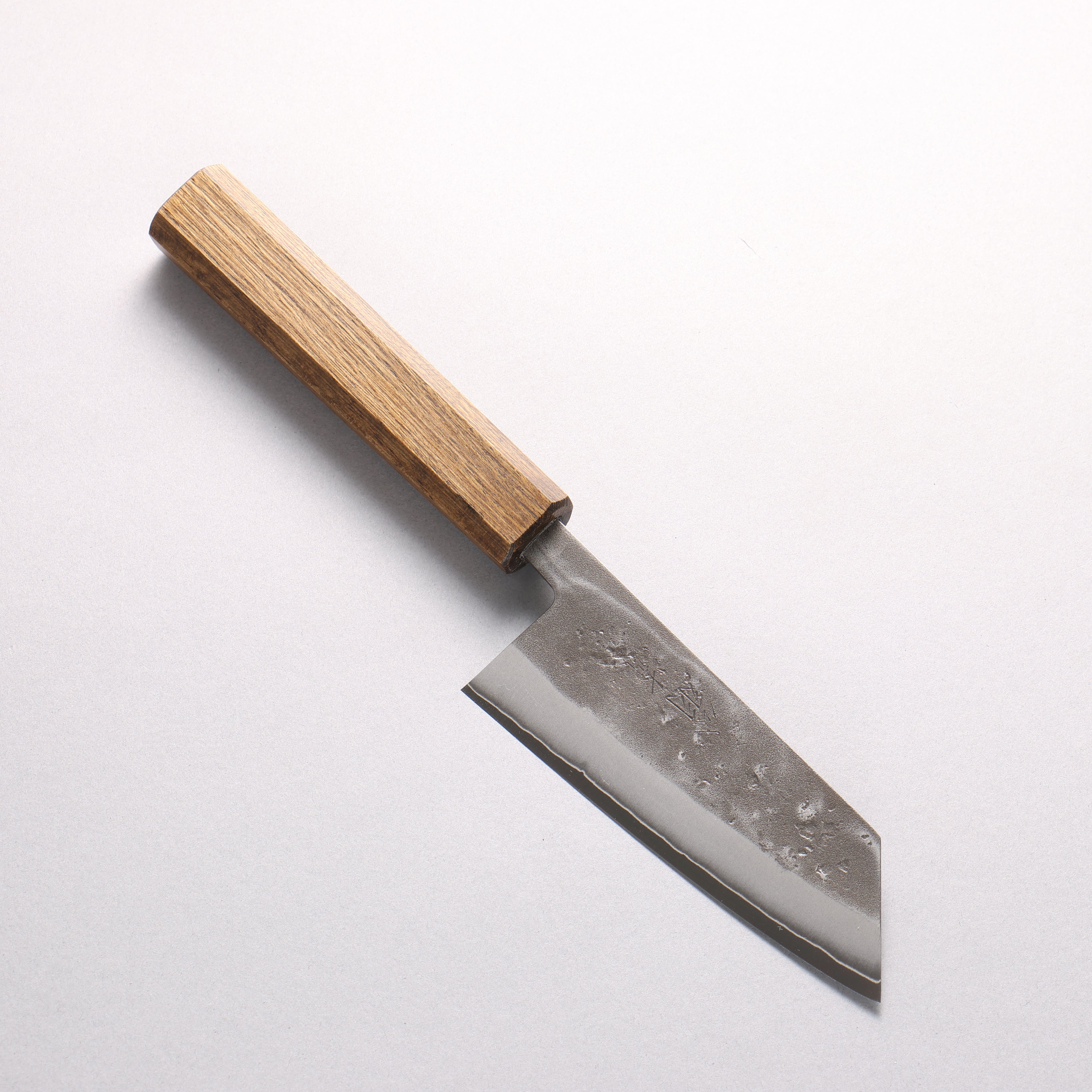 翁流 SLD 鋼 梨地 小文化刀 125mm 櫧木(煙黑) 握把