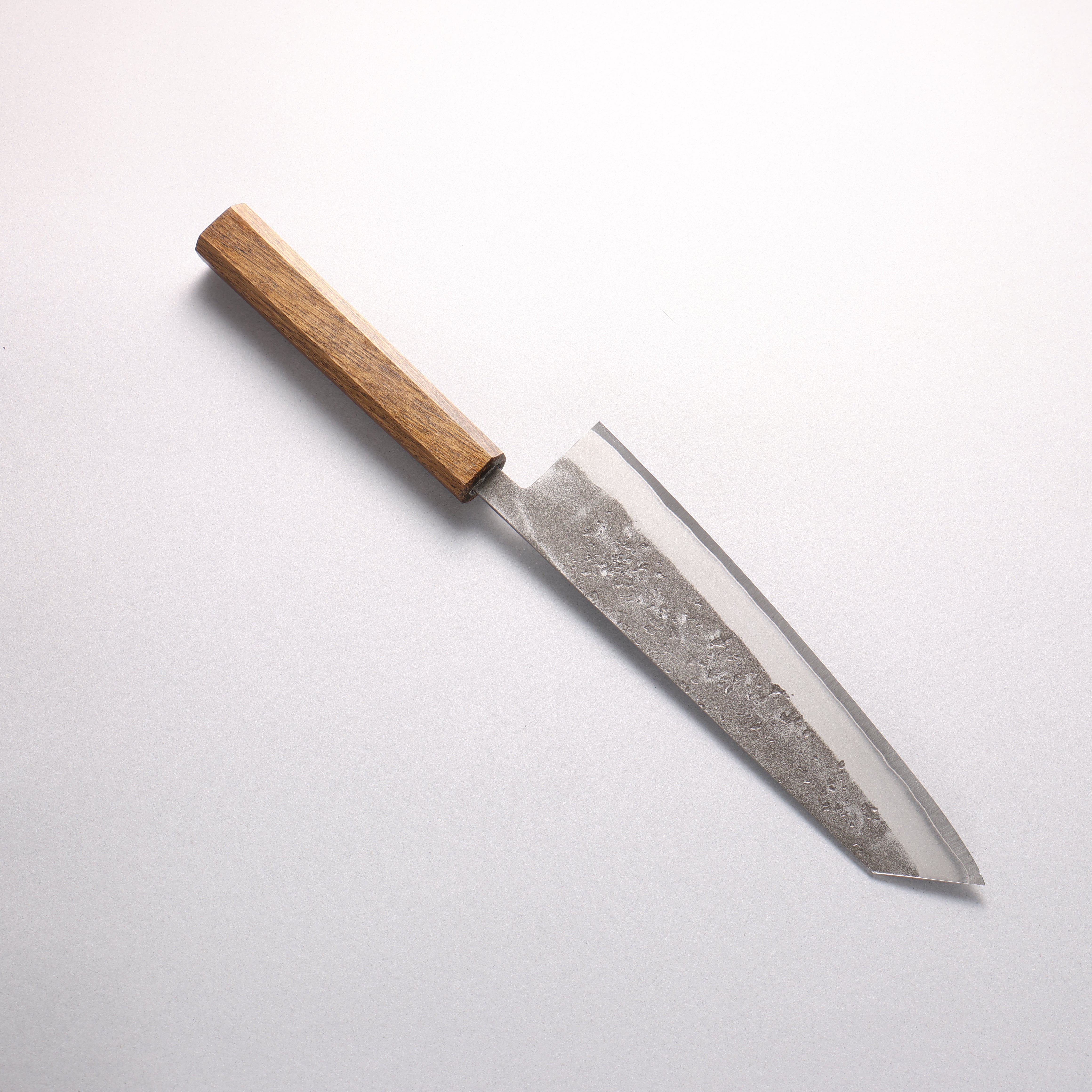 翁流 SLD 鋼 梨地 切付牛刀 200mm 櫧木(煙黑) 握把