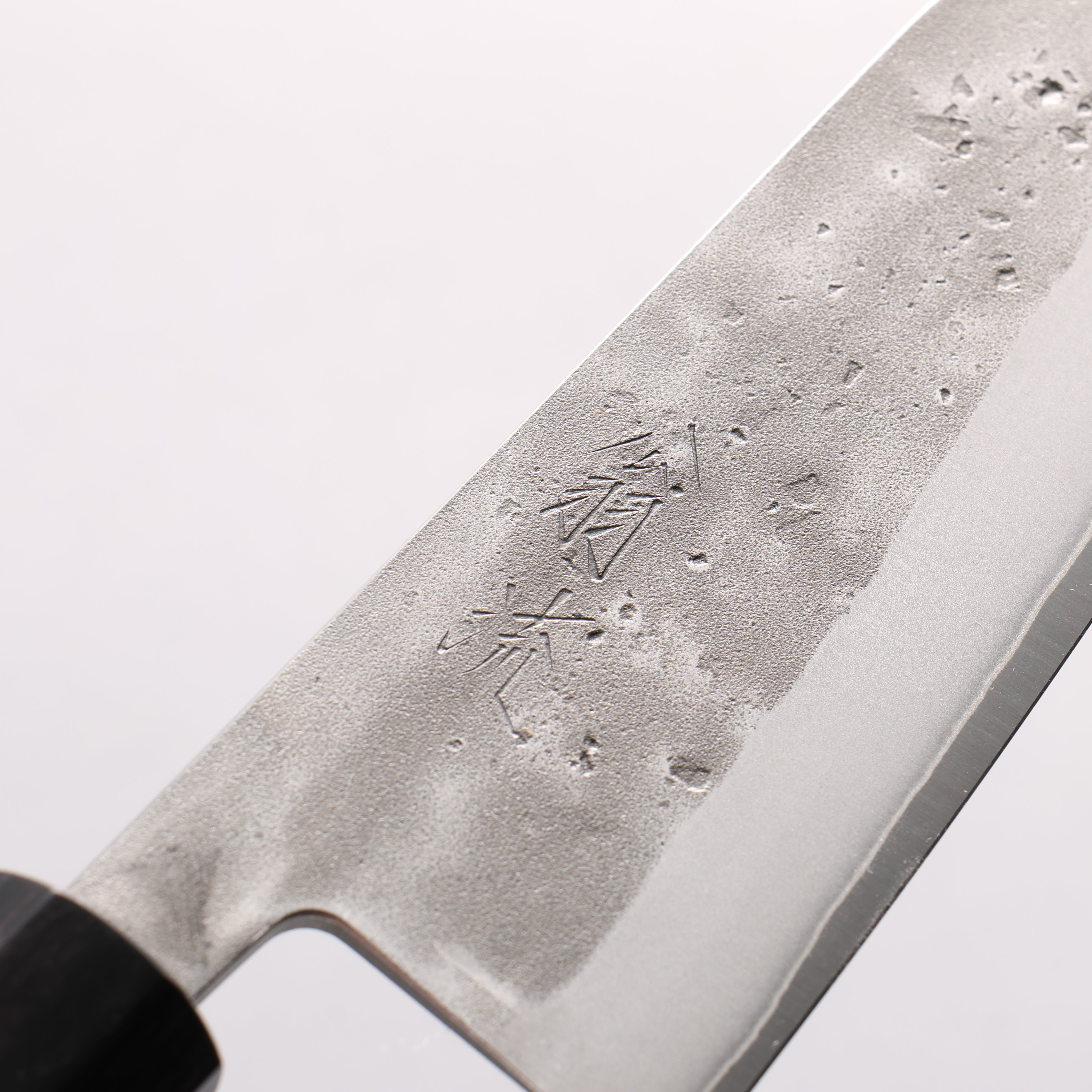 翁流 SLD 鋼 梨地 小文化刀 125mm 欅木(口輪:綠色合板) 握把