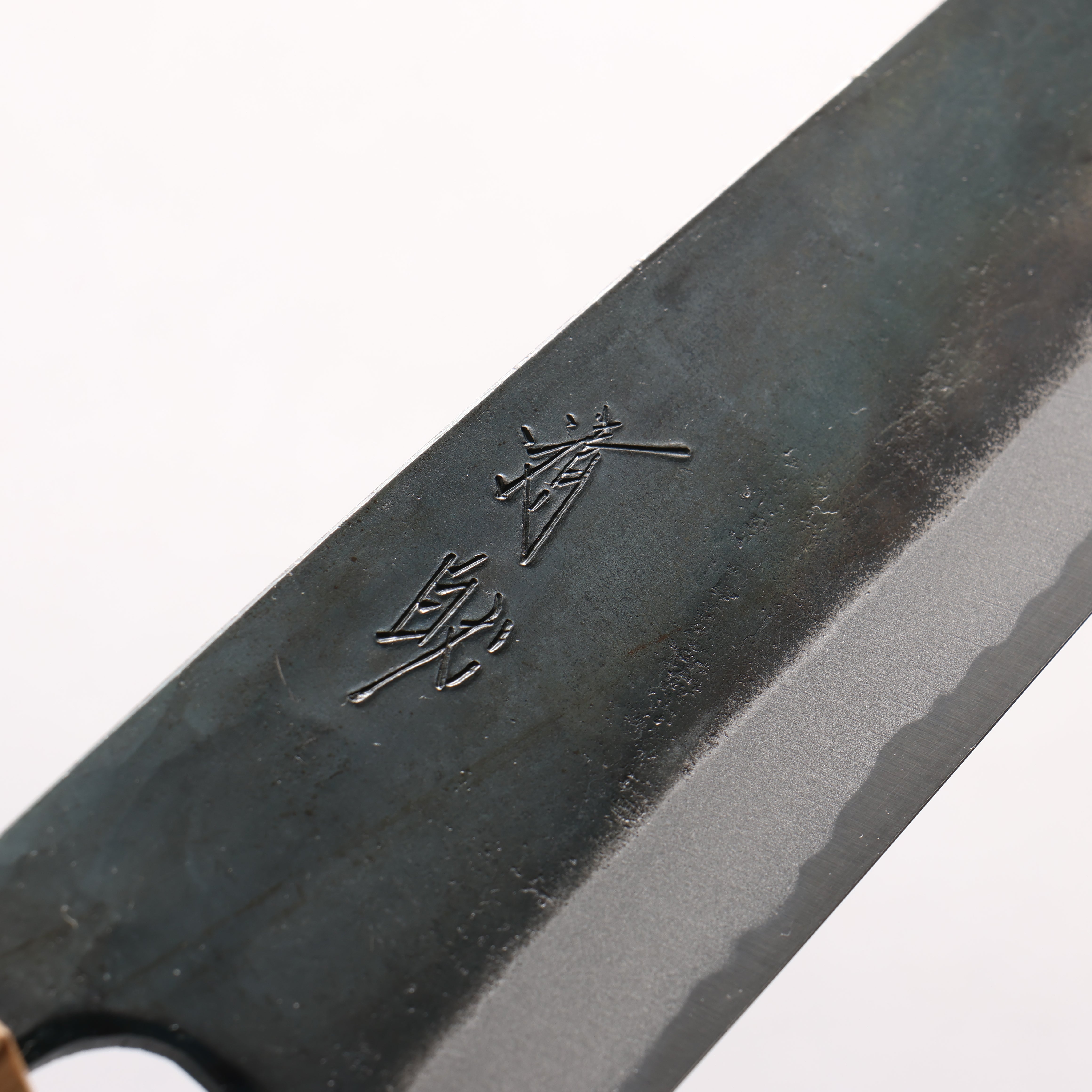 清助 青鋼一號 黑打 切付牛刀 240mm 紫檀木(口輪:樫) 握把