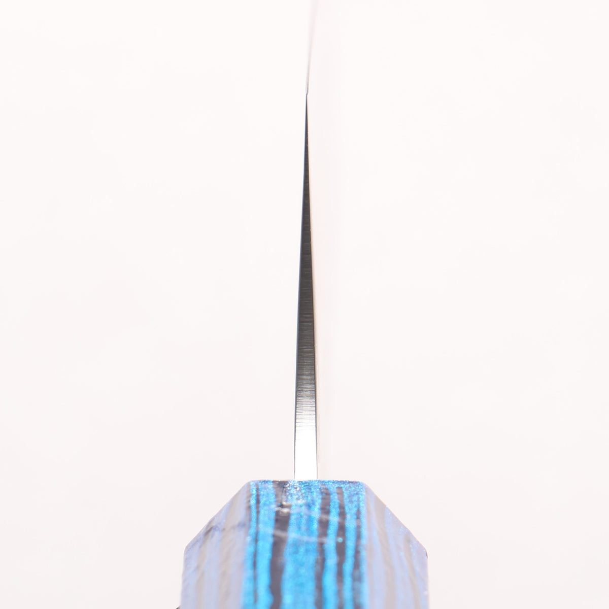 堺 孝行 彩煌 VG10 梨地 劍型牛刀 190mm 亮藍漆色 握把 - 清助刃物
