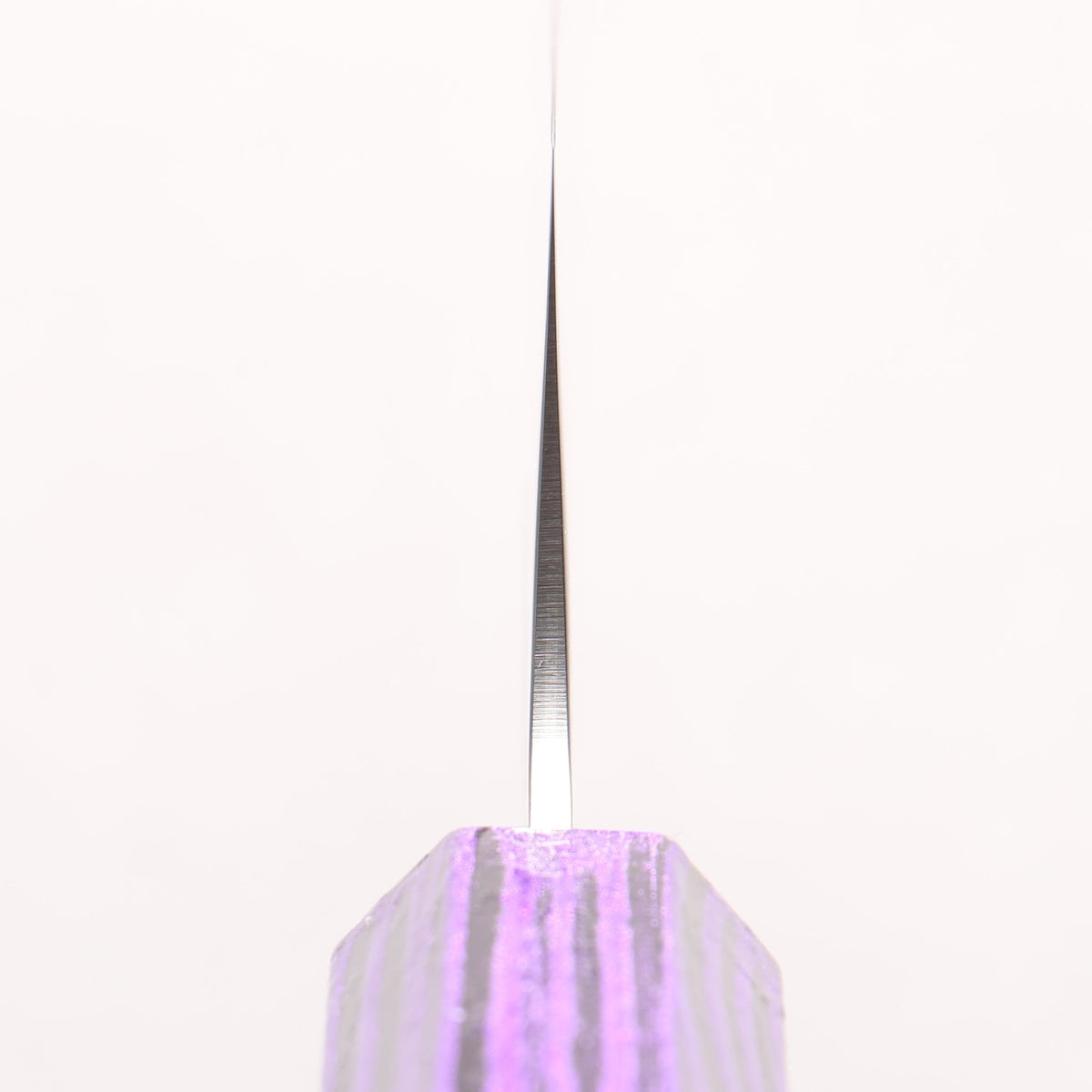 堺 孝行 彩煌 VG10 梨地 劍型牛刀 190mm 亮紫漆色 握把 - 清助刃物
