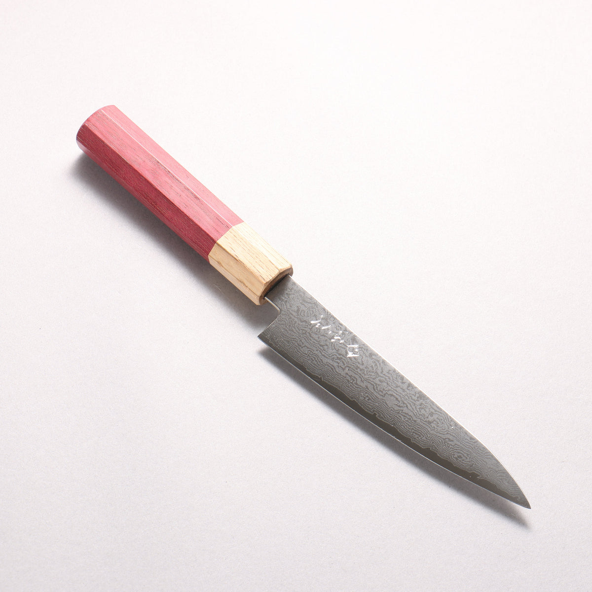 Fukube VG10 16層大馬士革紋 多用途小刀 135mm 紫心木 握把 - 清助刃物
