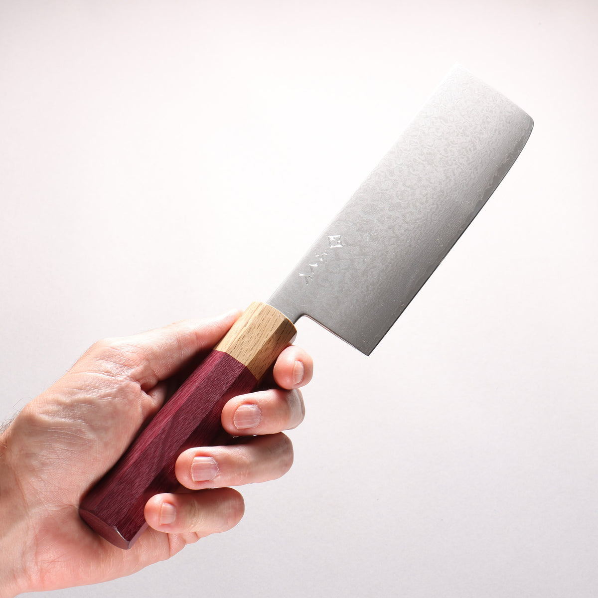 Fukube VG10 16層大馬士革紋 菜切 170mm 紫心木 握把 - 清助刃物