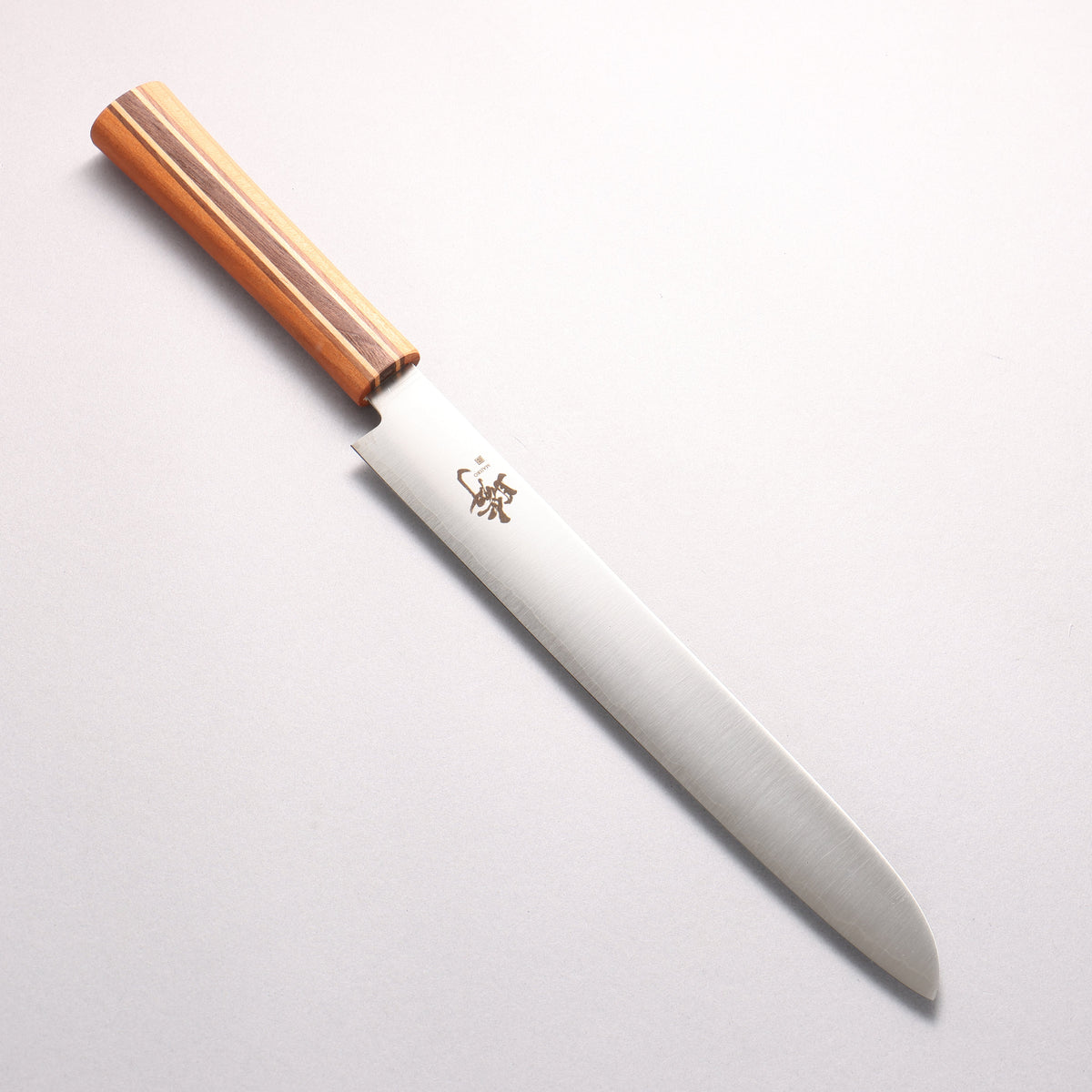 田中 誠貴 瞬 銀三鋼 麵包刀 240mm 楓櫻核桃木複合材 握把 - 清助刃物