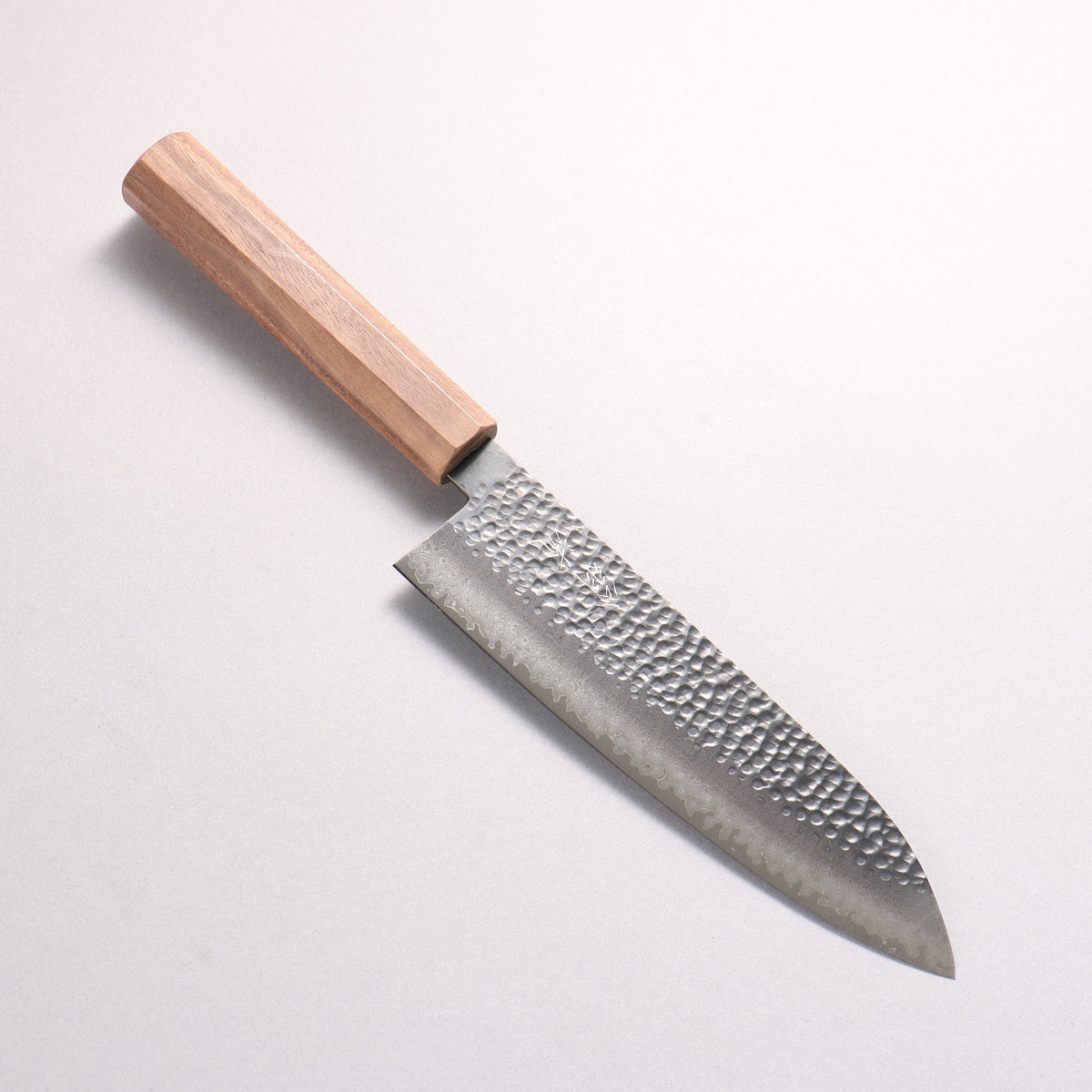 翁流 VG10 鎚目 大馬士革紋 黑染 三德刀 180mm 核桃木 握把