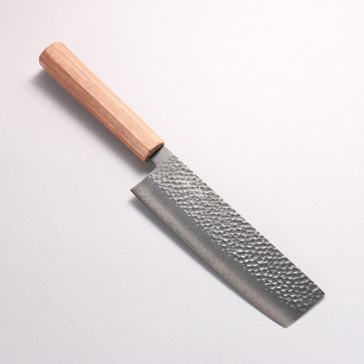 翁流 VG10 鎚目 大馬士革紋 黑染 菜切 170mm 核桃木 握把