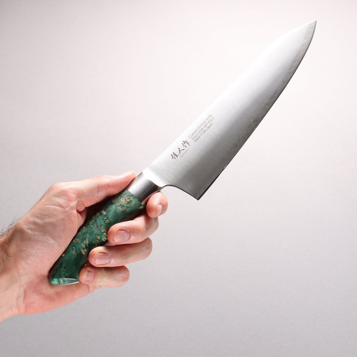 佳人 ZDP189 3層 切付牛刀 240mm 穩定木 握把