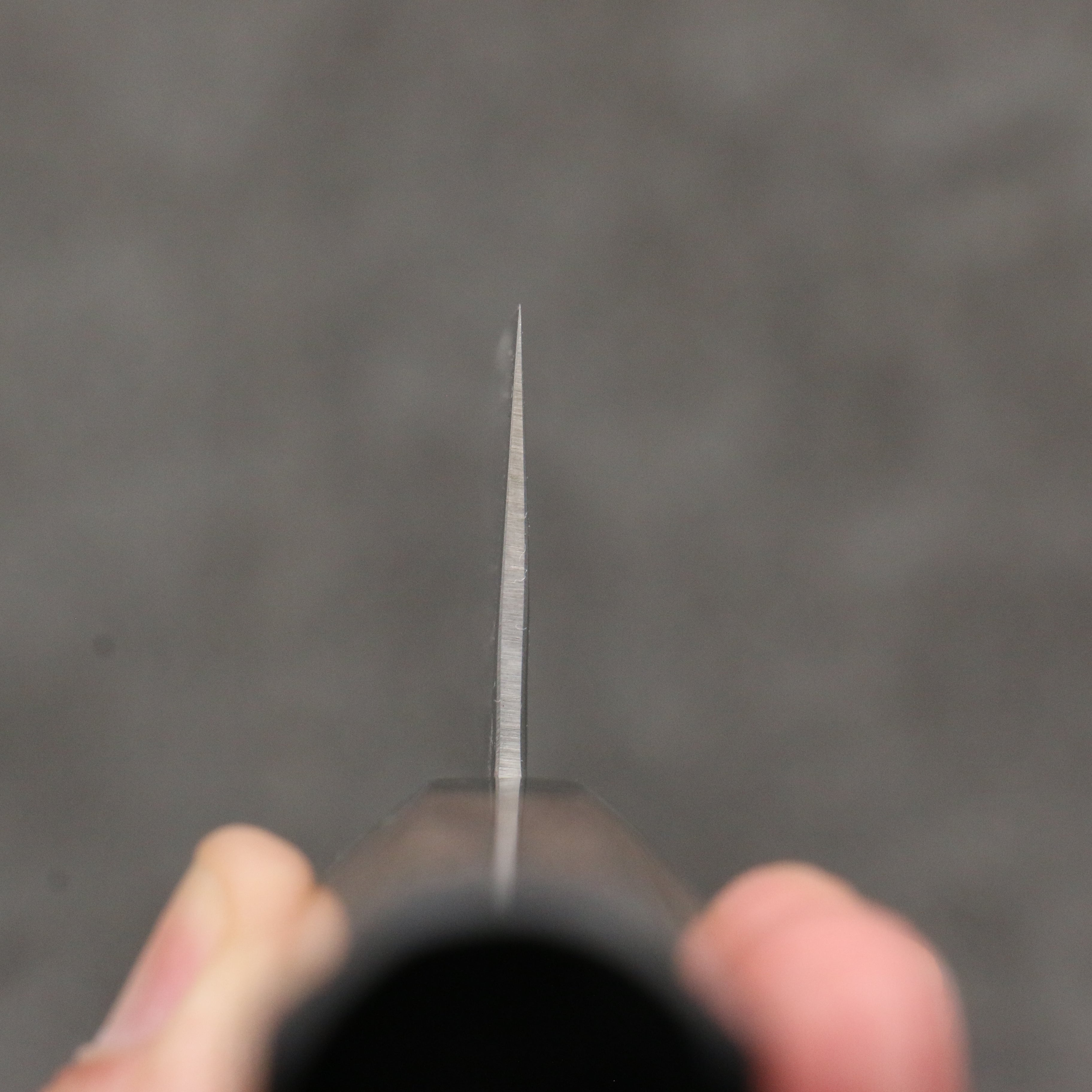 清助 銀三鋼 鎚目 三德刀 180mm 核桃木(兩側帶黑色環型設計) 握把 - 清助刃物
