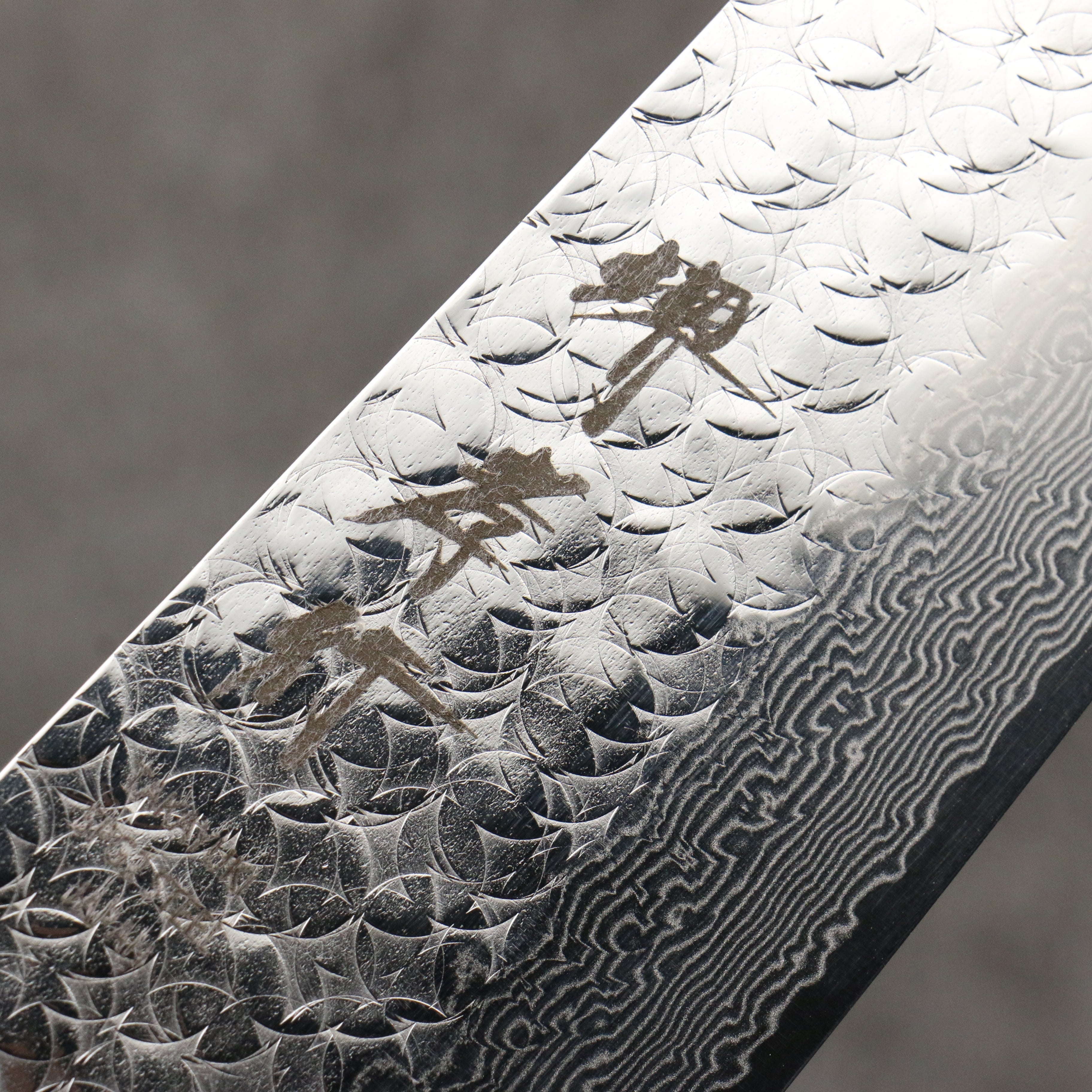 堺 孝行 SG2 鎚目 大馬士革紋 切付牛刀 190mm 紫檀木(口輪:黑合成木) 握把 - 清助刃物