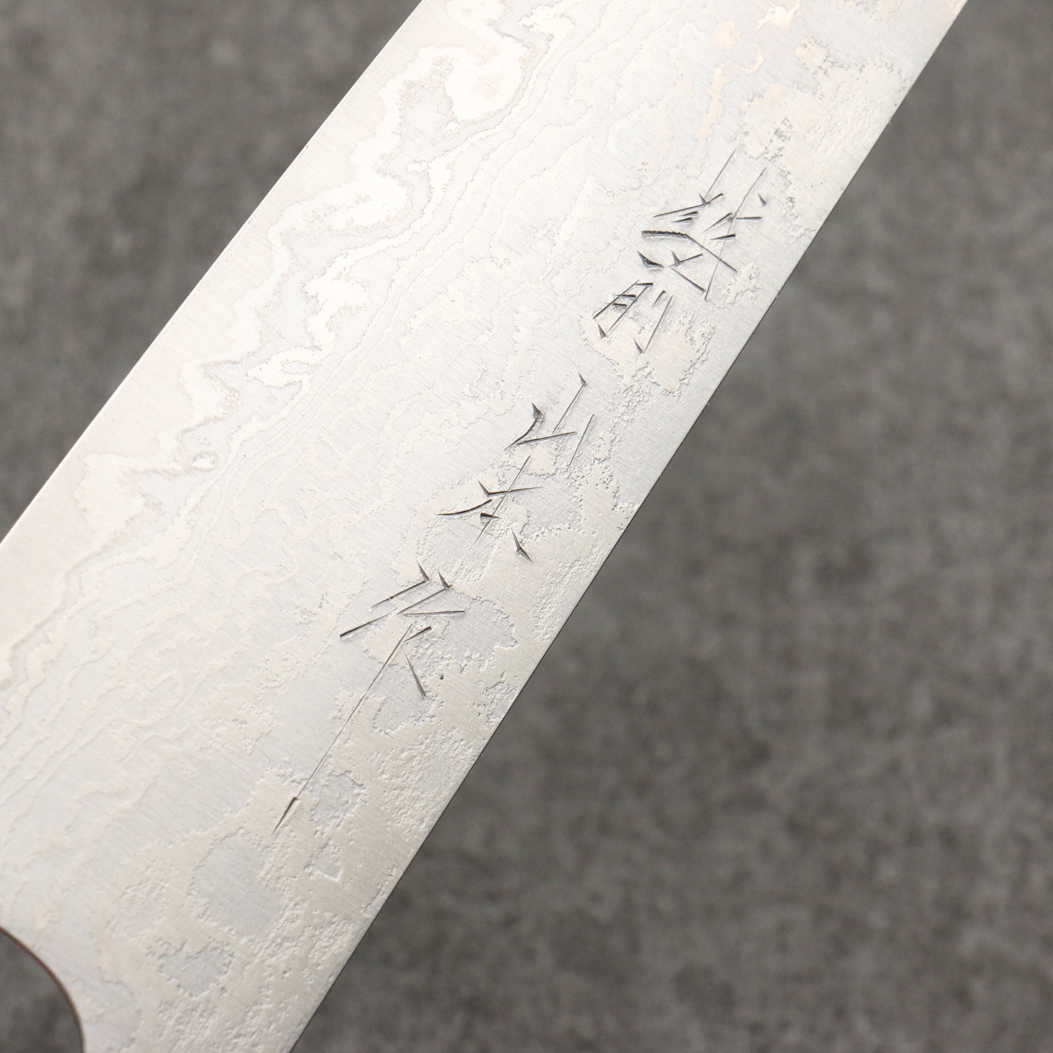 山本 直 SG2 大馬士革紋 打磨處理 牛刀 210mm 紫檀木(口輪:黑合成木) 握把 - 清助刃物