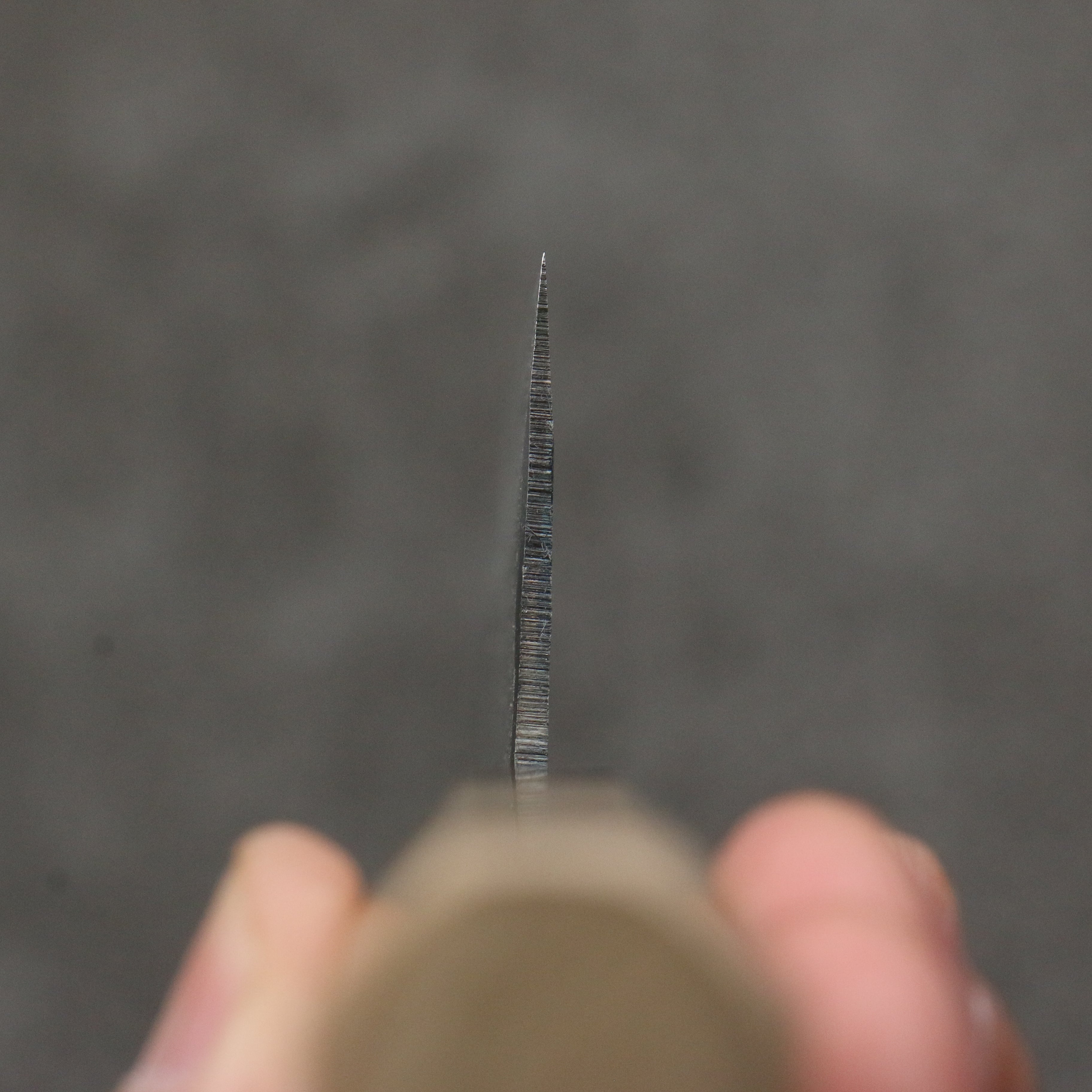 清助 超級青鋼 黑打 小文化刀 150mm 木蘭(口輪:黑檀) 握把 - 清助刃物