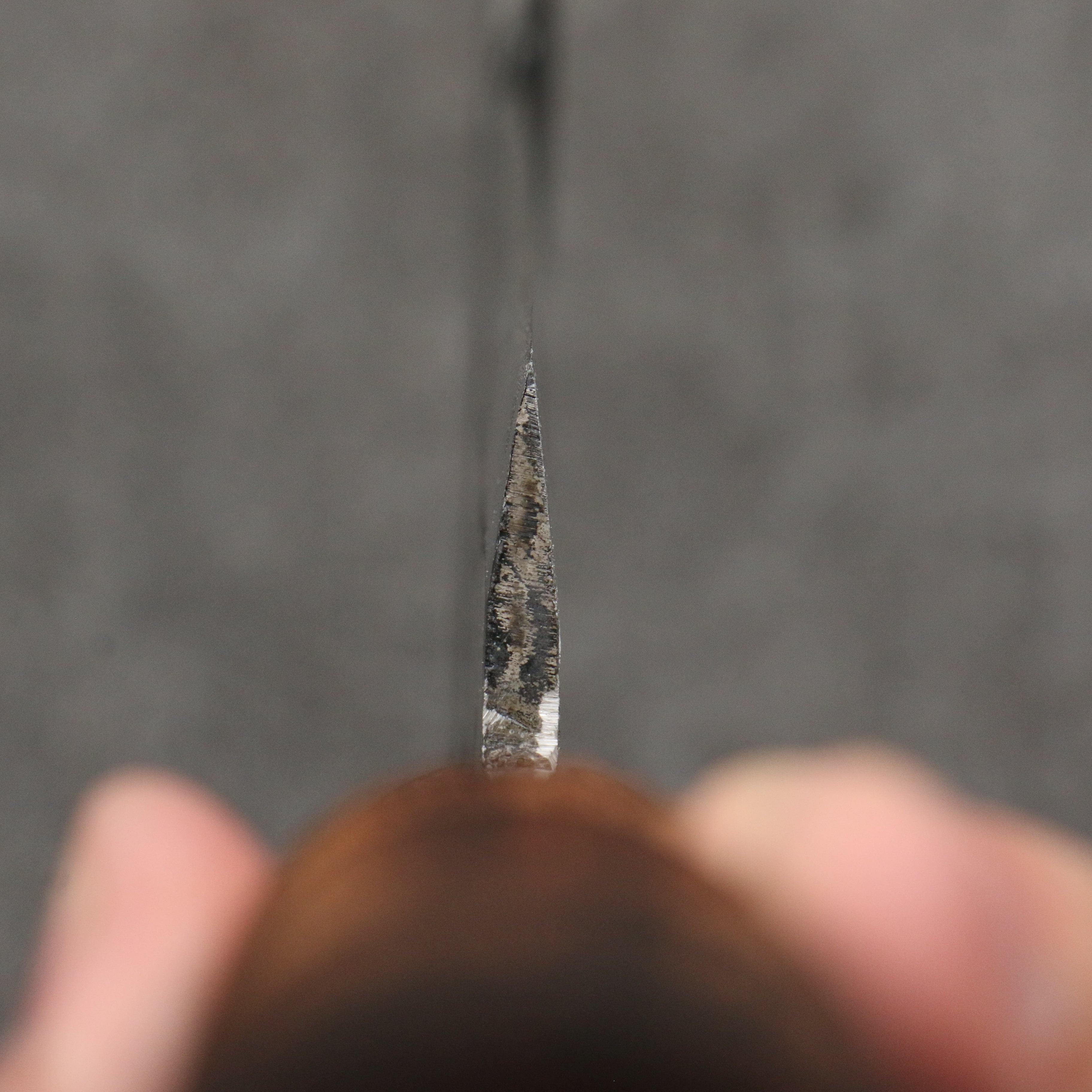 堺 孝行 碳素鋼 黑打 柴刀 (有石突) 天然木 握把 140mm - 清助刃物