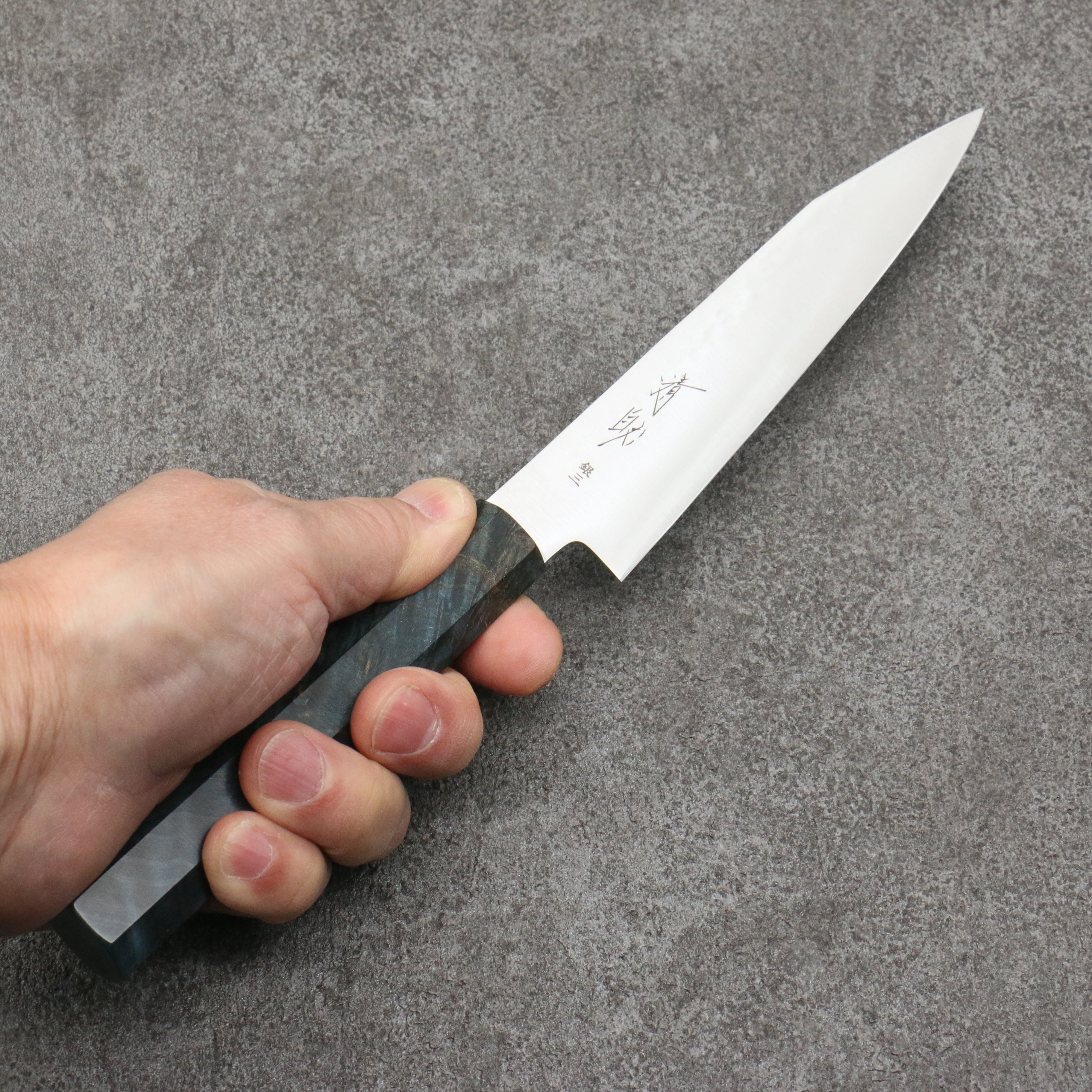 清助 銀三鋼 切付多用途小刀 150mm 穩定木 握把 - 清助刃物