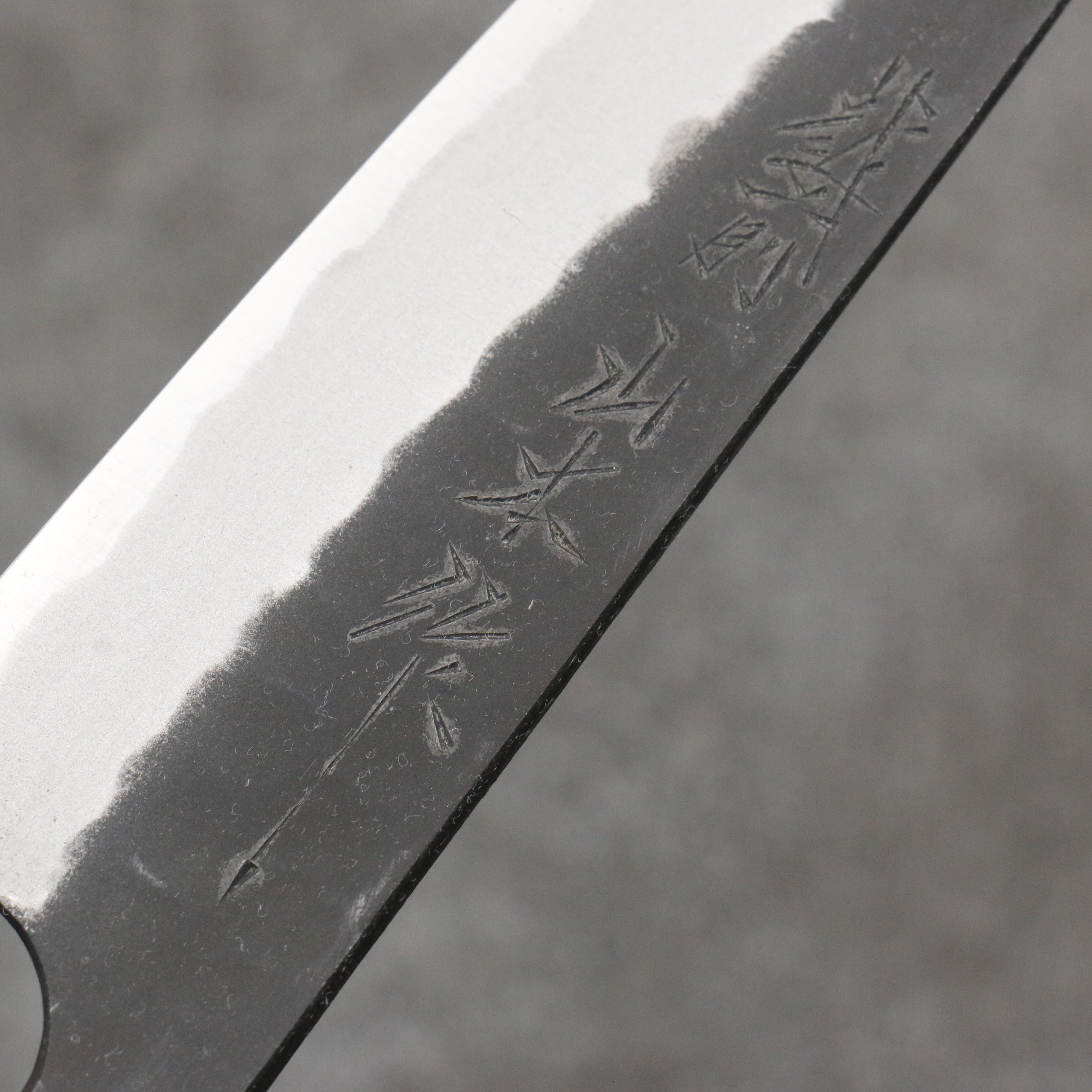 山本 直 青鋼 黑打 多用途小刀 日本刀 135mm 紫檀木(口輪:紅合成木) 握把 - 清助刃物